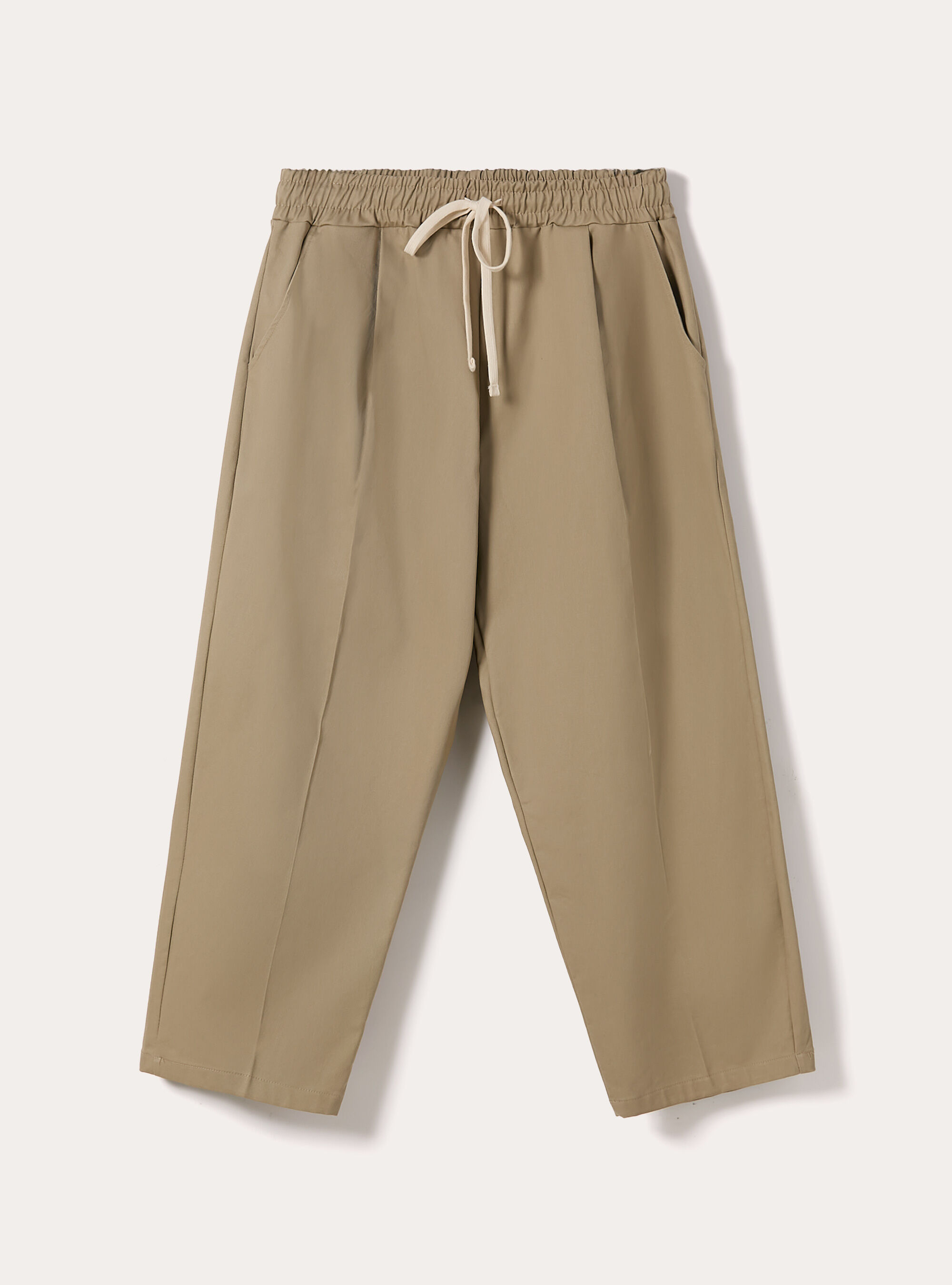 Pantaloni balloon fit, BG2 BEIGE MEDIUM