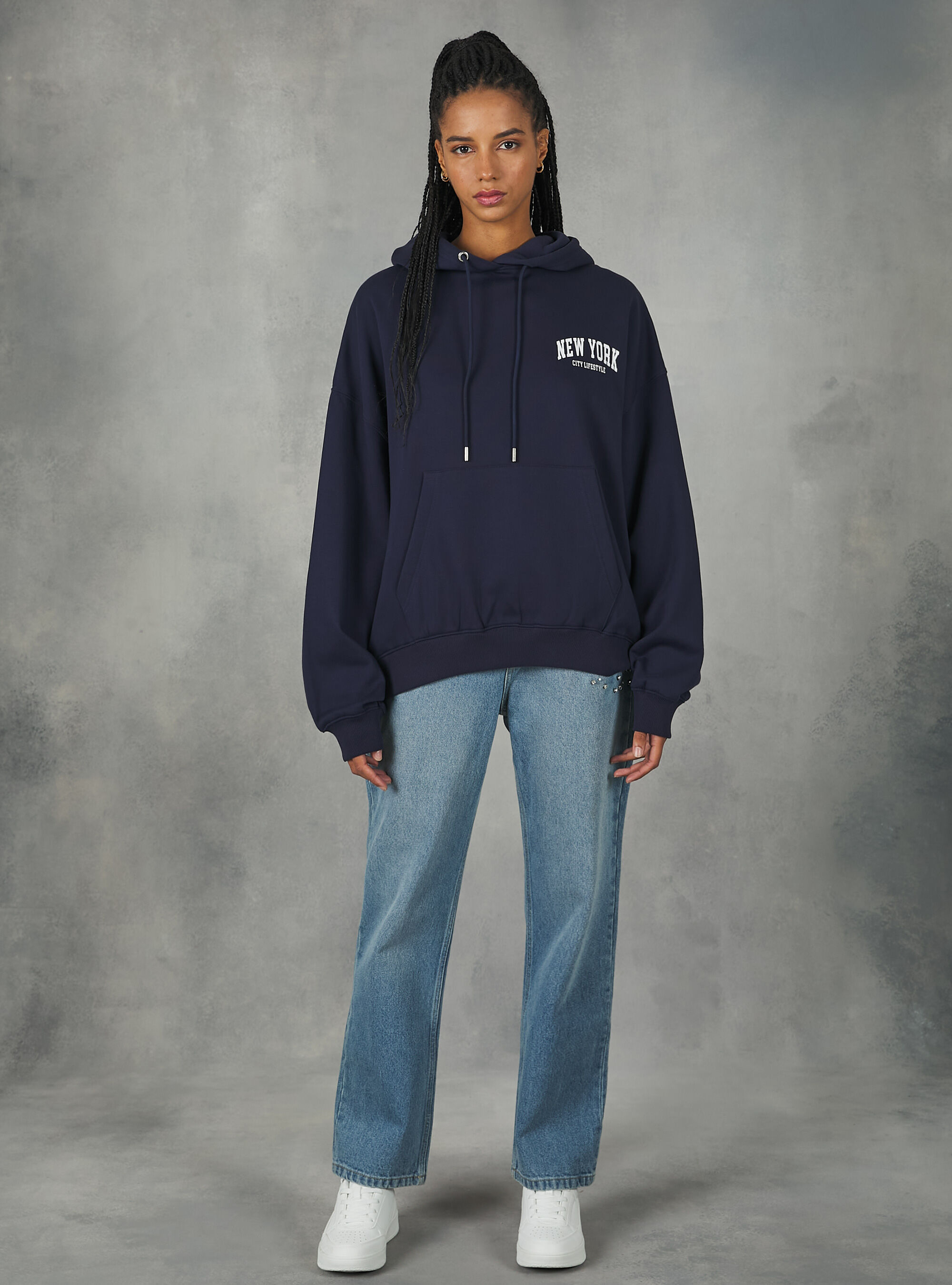 Oversized college hoodie cheap