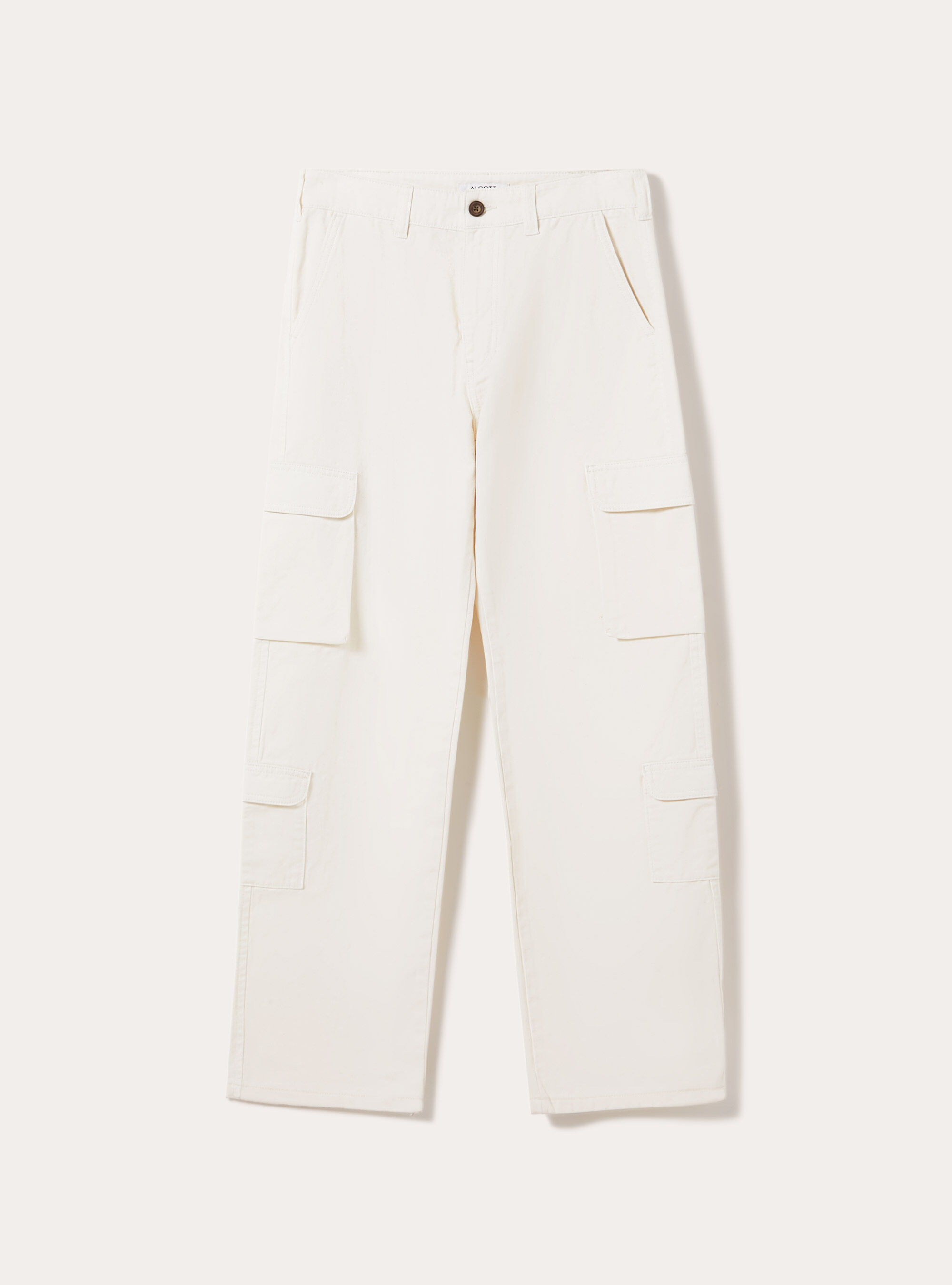 Twill cargo trousers, WH1 OFF WHITE