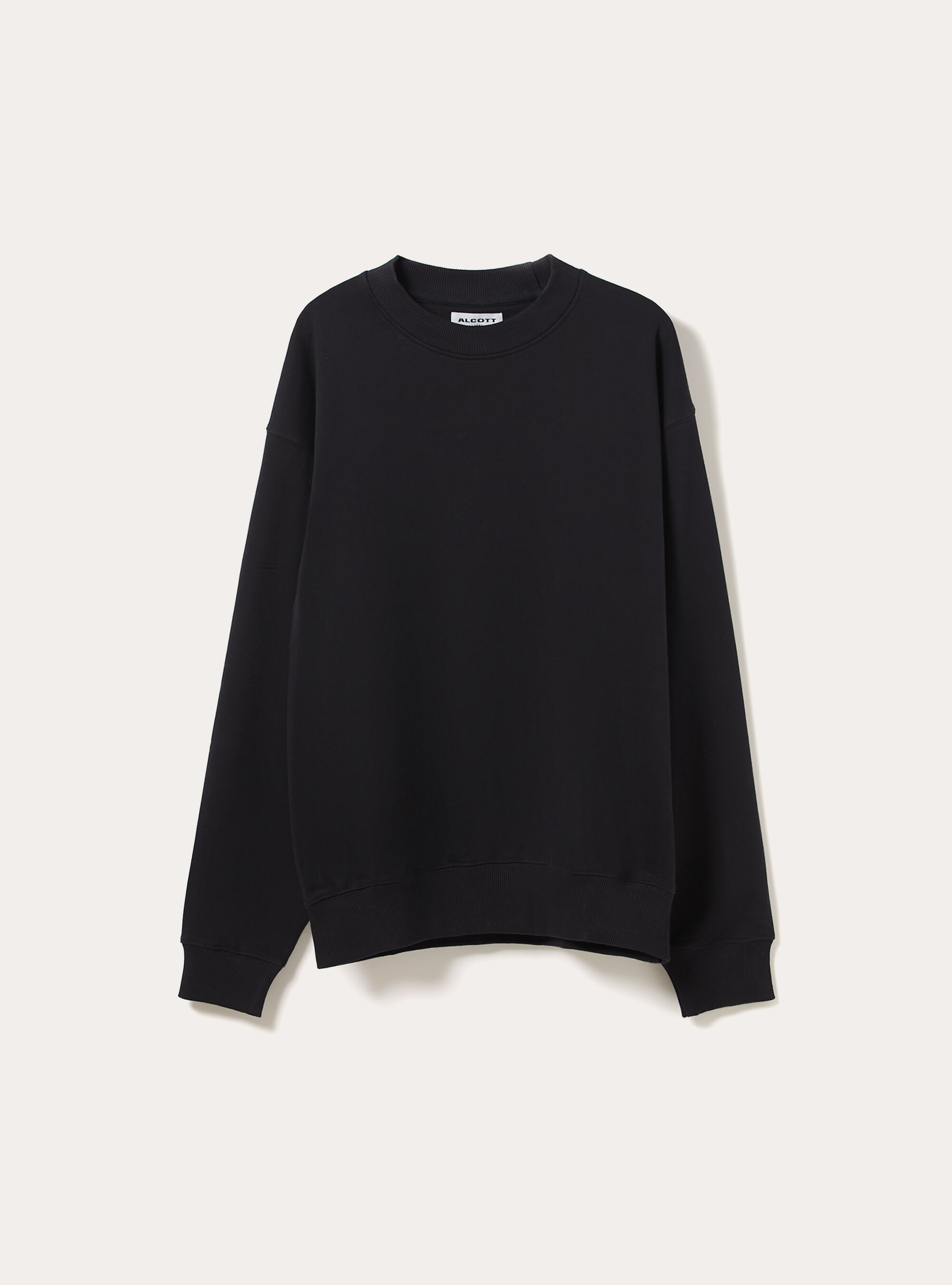 Sweat-shirt coupe boxy &agrave; col rond, NA1 NAVY DARK