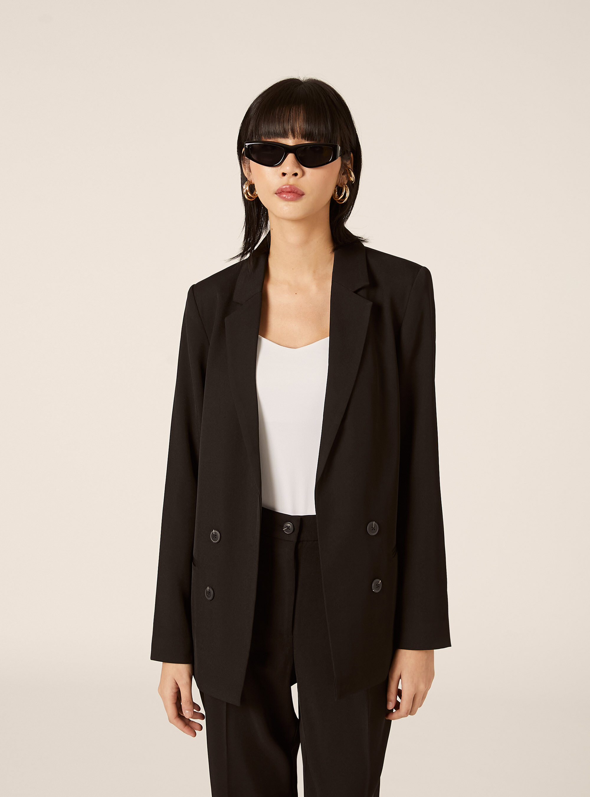 Blazer cruzado, BK1 BLACK
