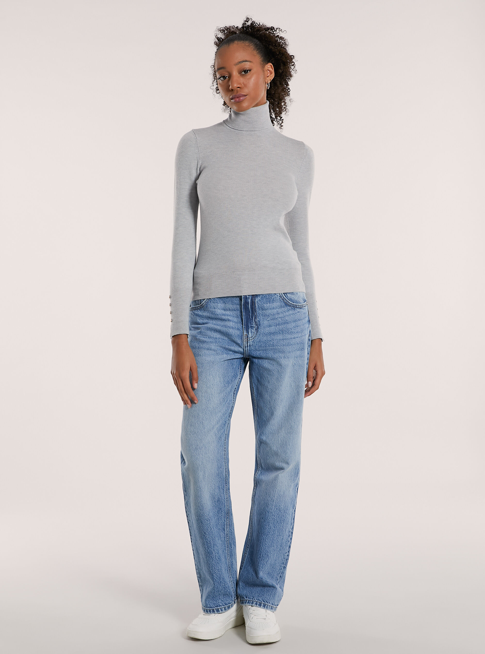 Maglia collo alto con bottoni Alcott Maglieria Donna