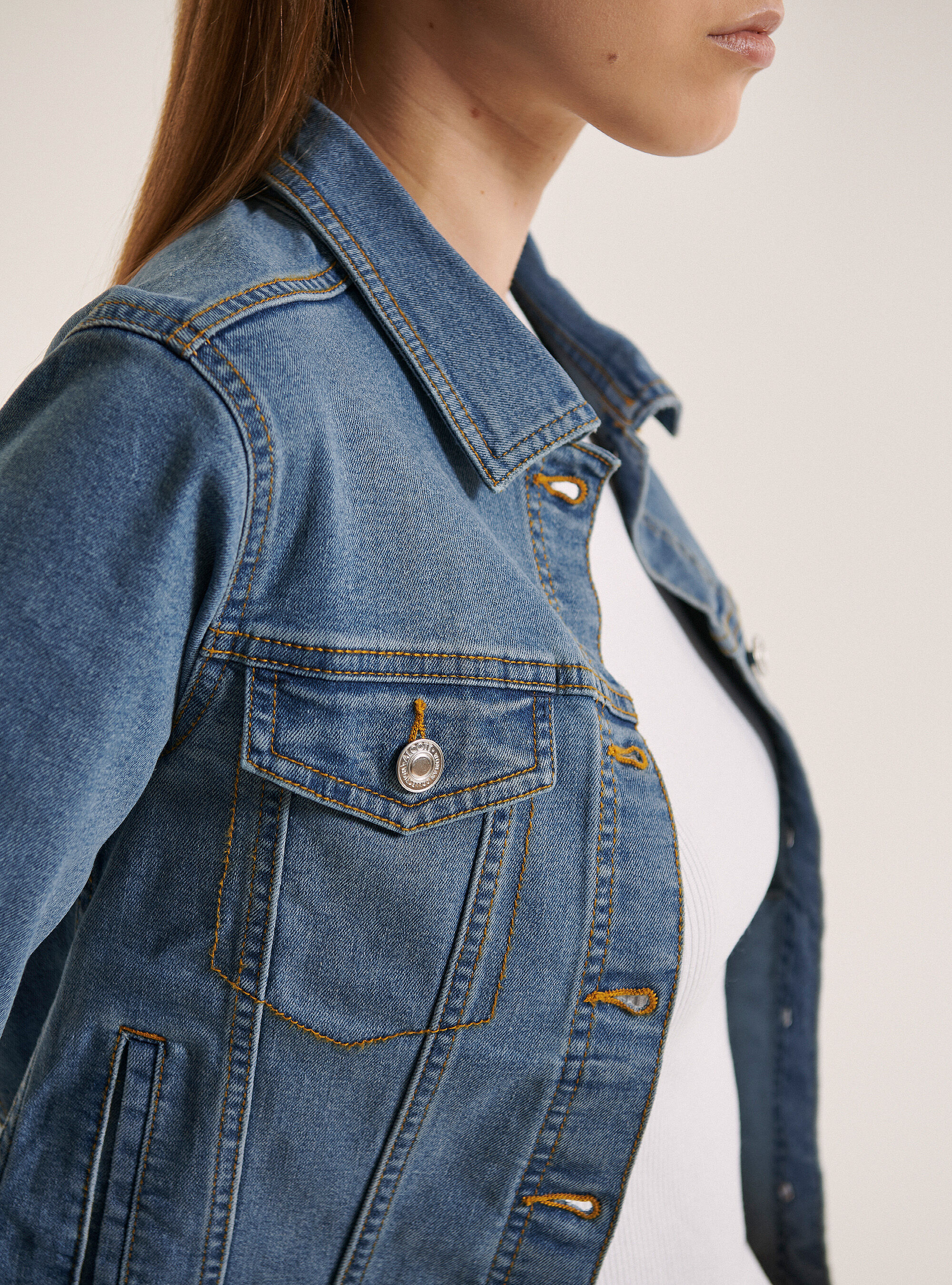 Stretch denim jacket
