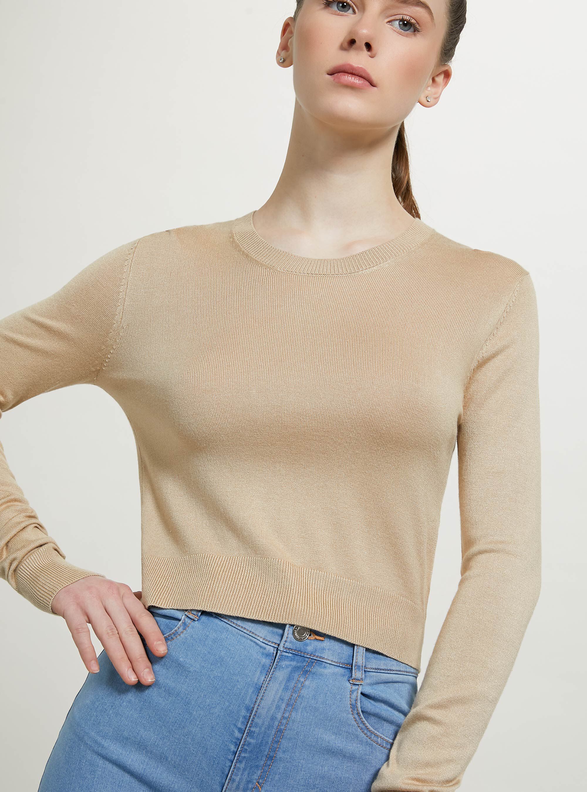 Pull court &agrave; col ras du cou, PK2 PINK MEDIUM