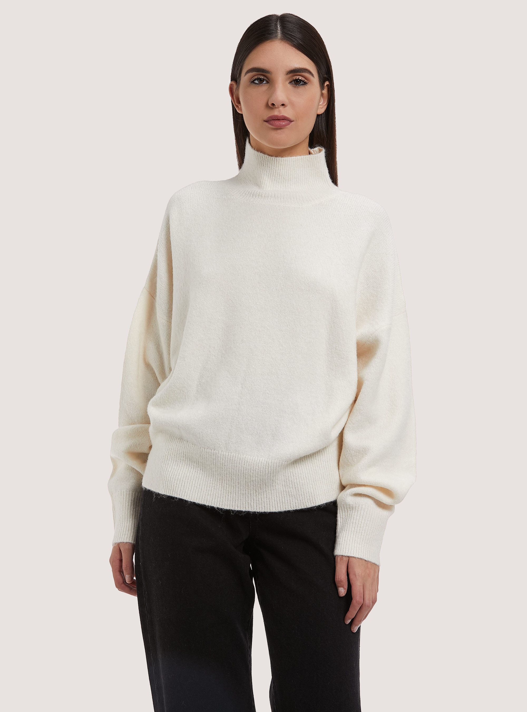 Maglione Donna A Collo Alto HieasyFit In Cotone Elasticizzato – Morbido E Termico, Taglia M Multicolore - 2