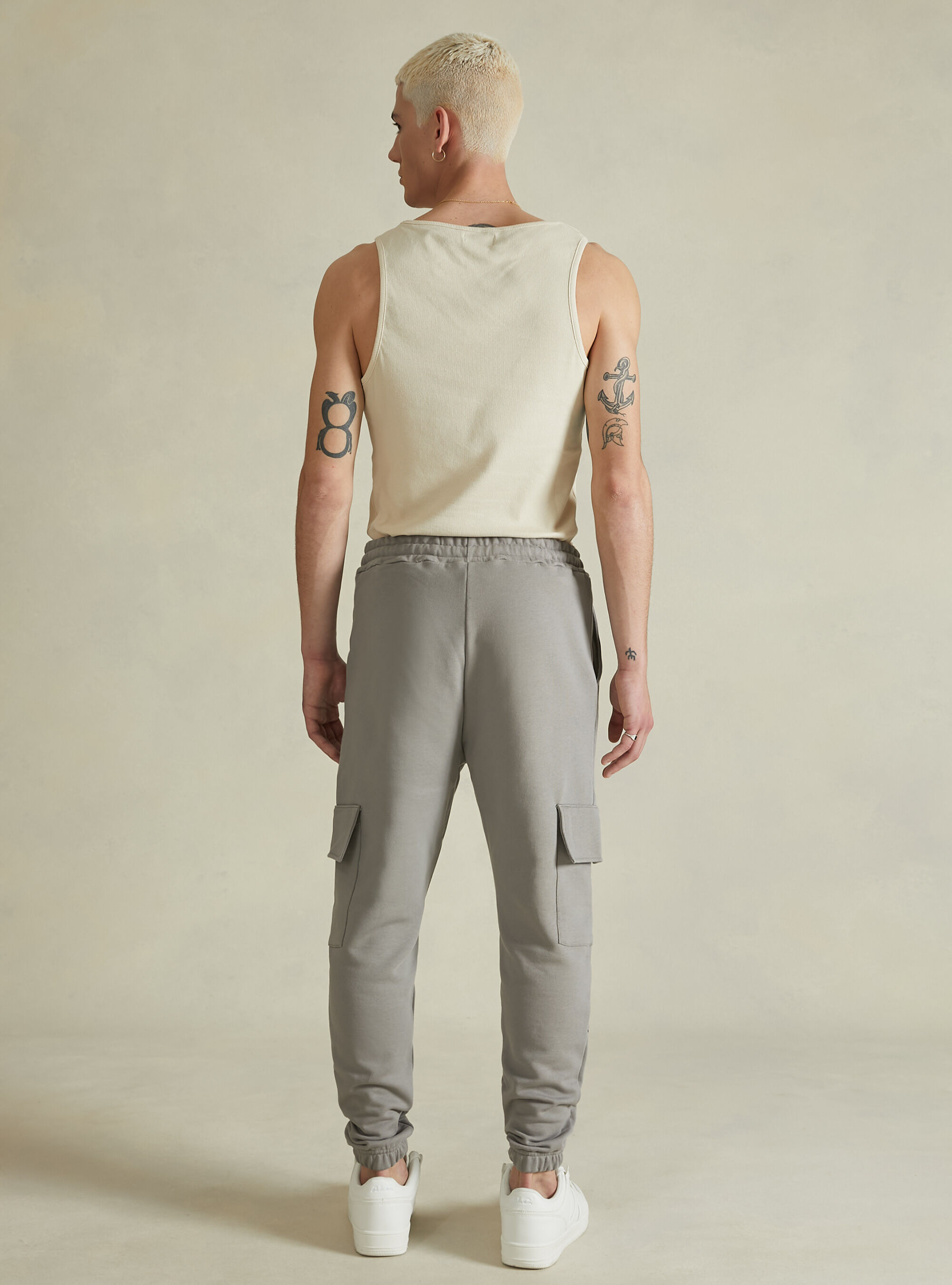 Cotton jogger with pockets, GY2 GREY MEDIUM