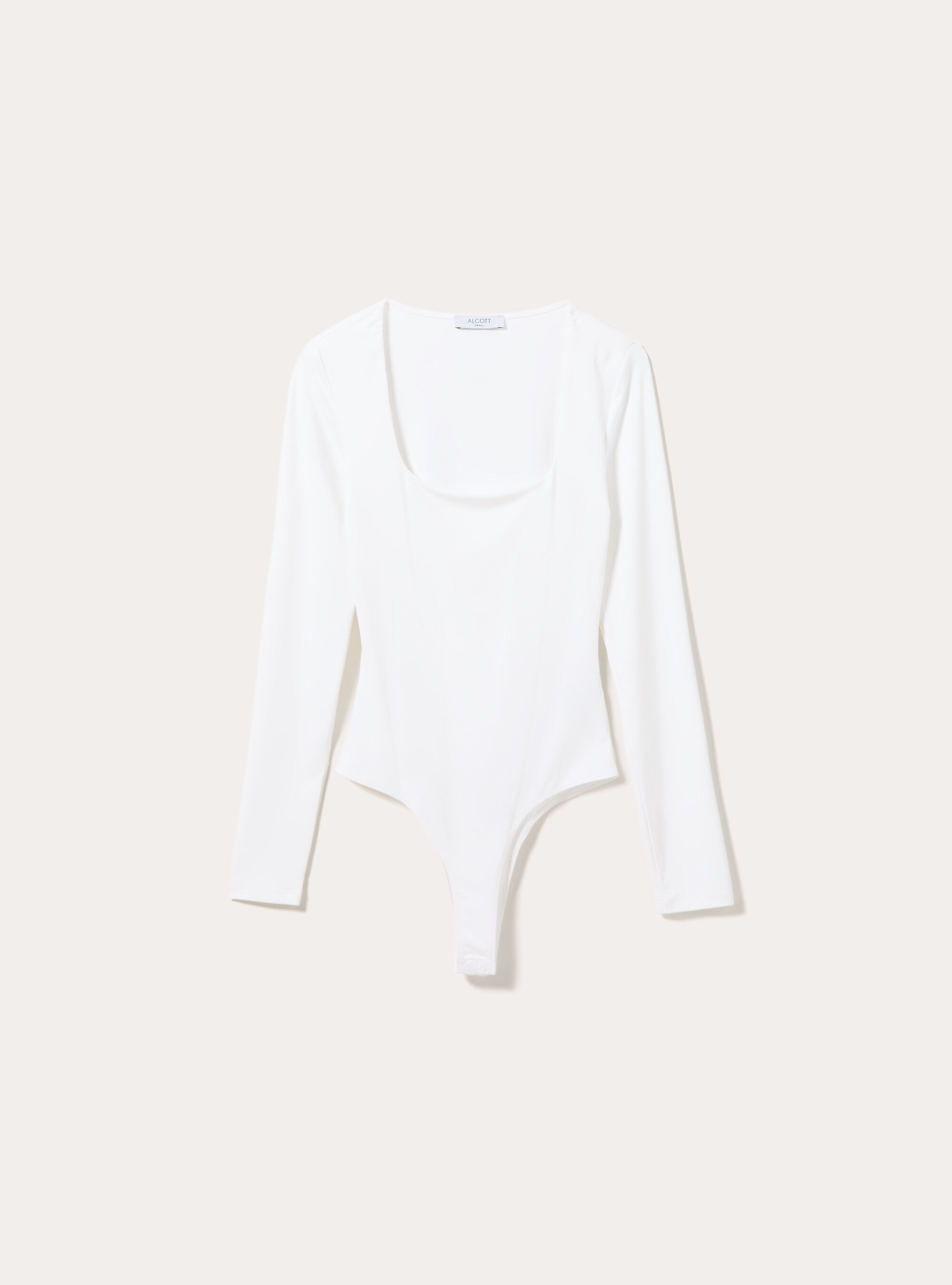 Body a manches longues avec encolure carre, WH2 WHITE
