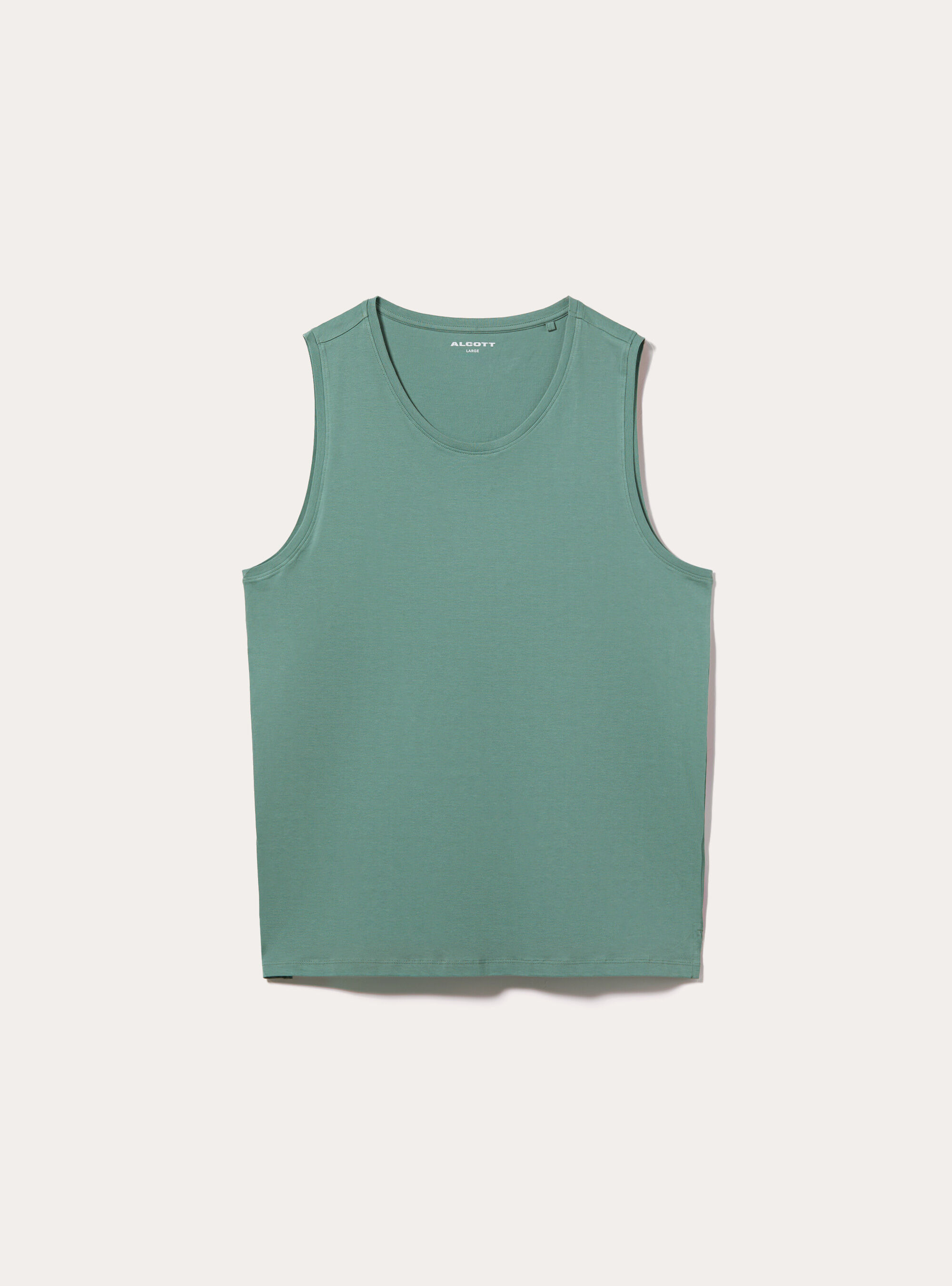Solid-coloured comfort fit tank top, KY3 KAKY LIGHT