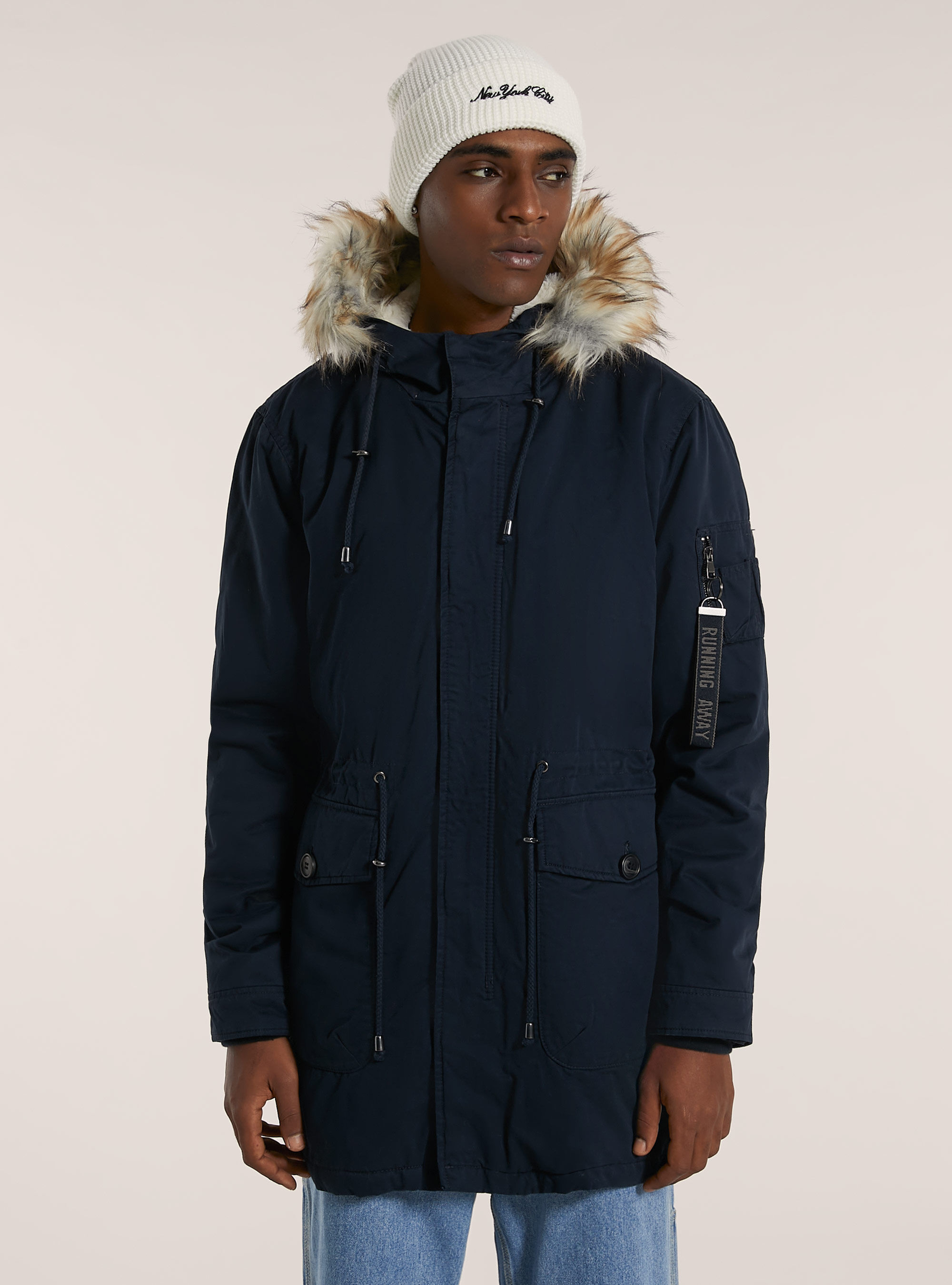 Giubbotto parka con cappuccio e interno agnellato Alcott Cappotti Giubbotti Uomo