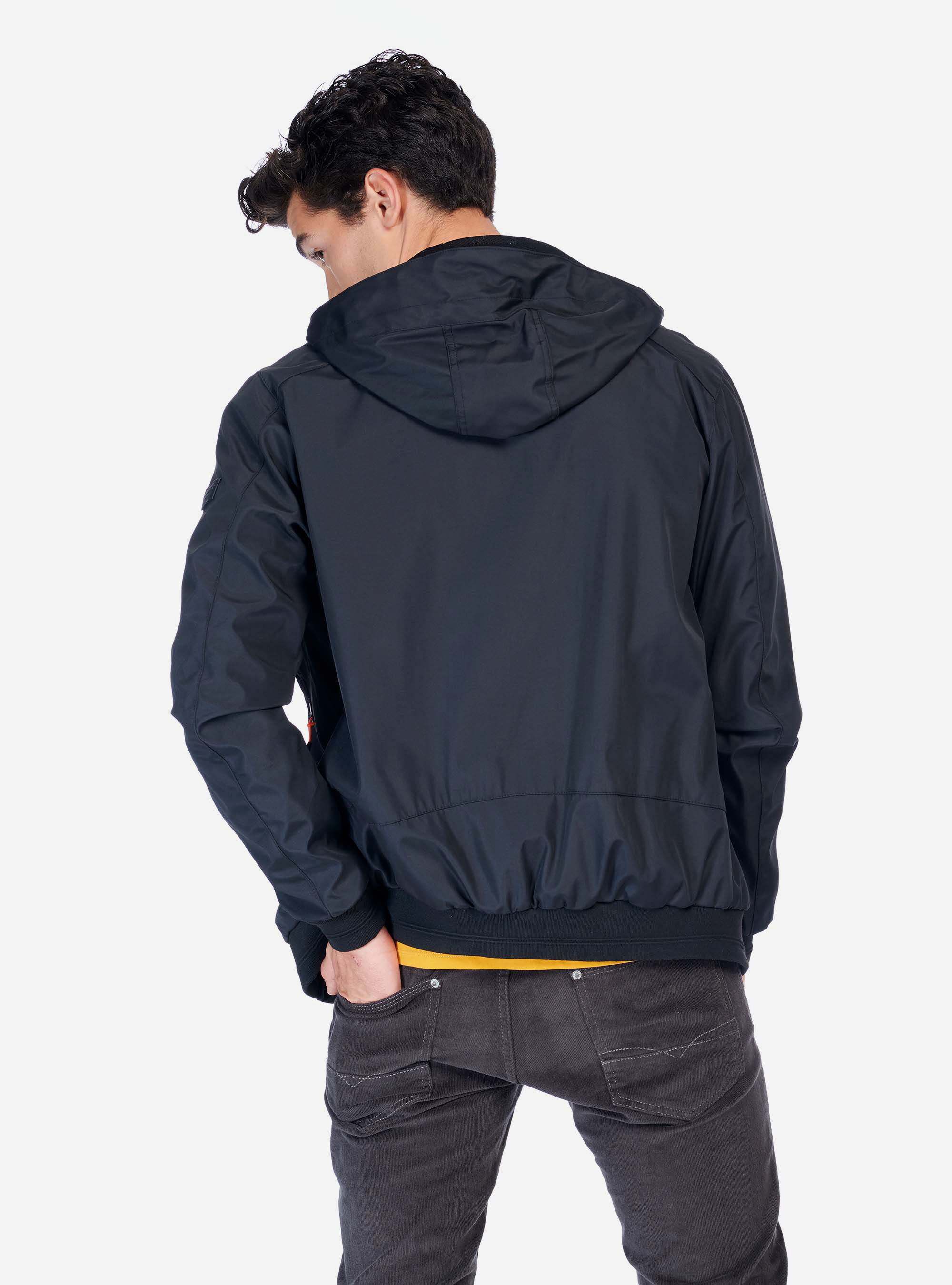 Bomber avec capuche, C101 BLACK