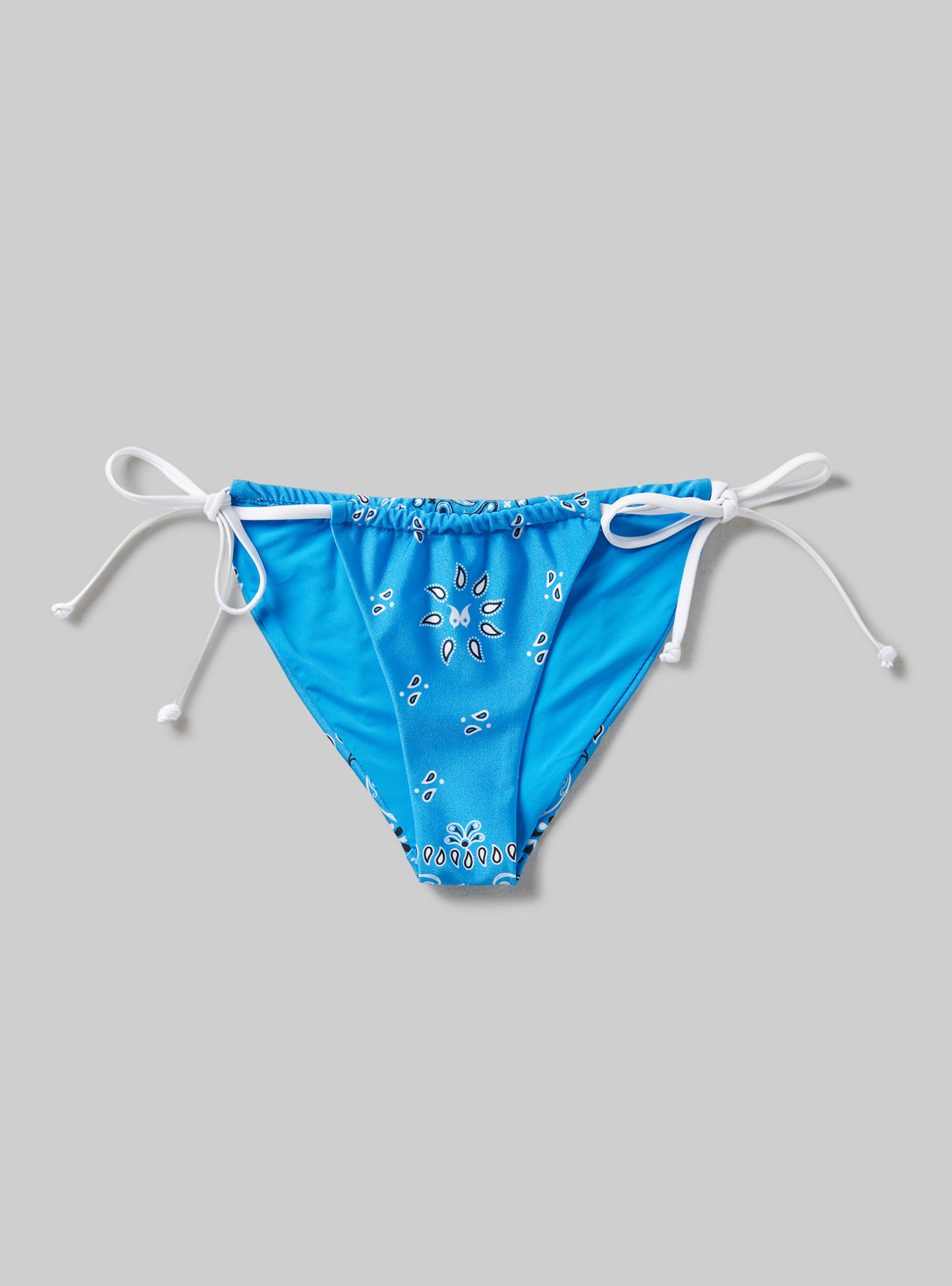 Strap bikini briefs in recycled fabric, MULTICOLOR