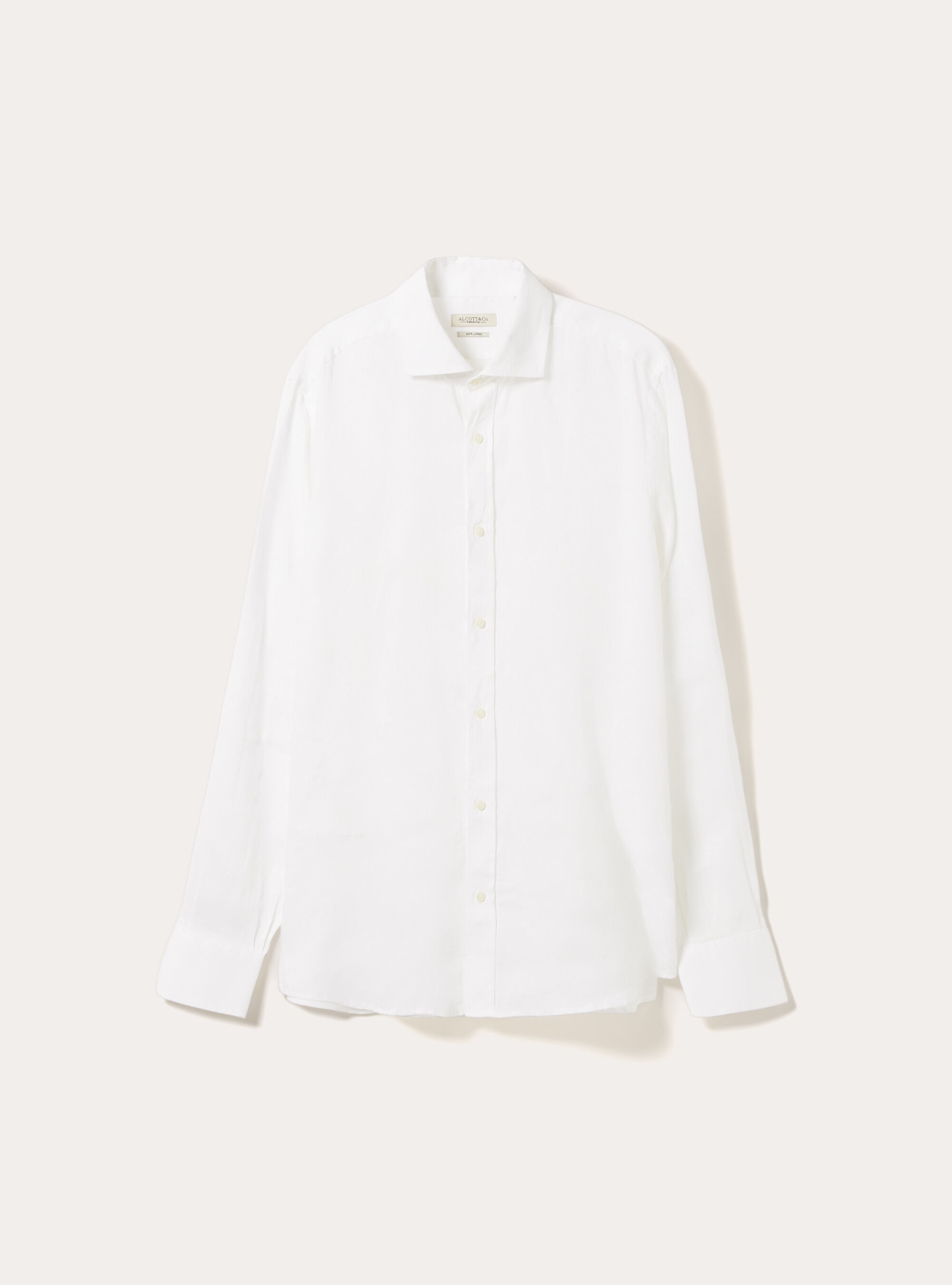 Camicia basica in lino, WH3 WHITE