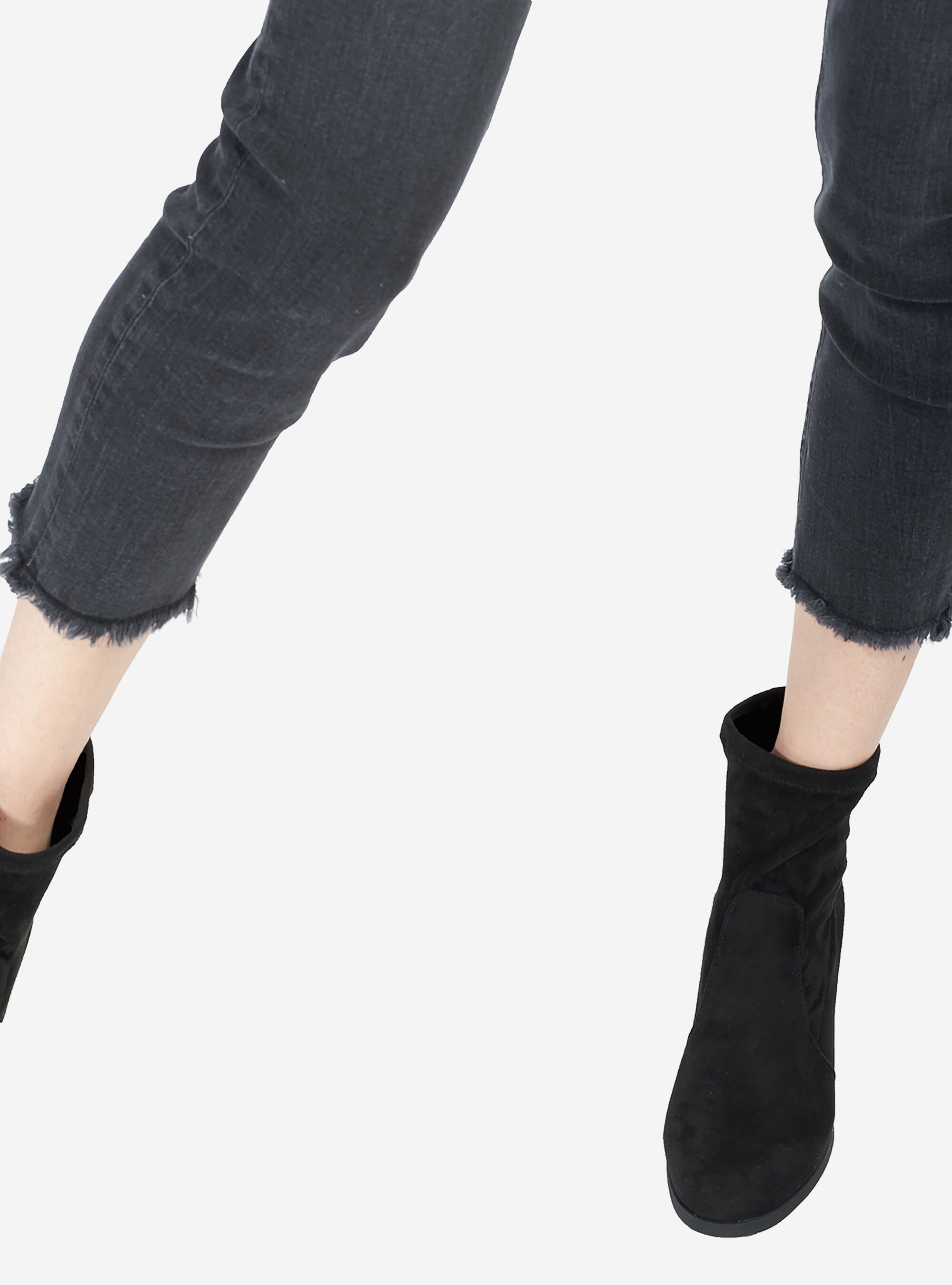 JEANS SKINNY HIGH WAIST, BLACK