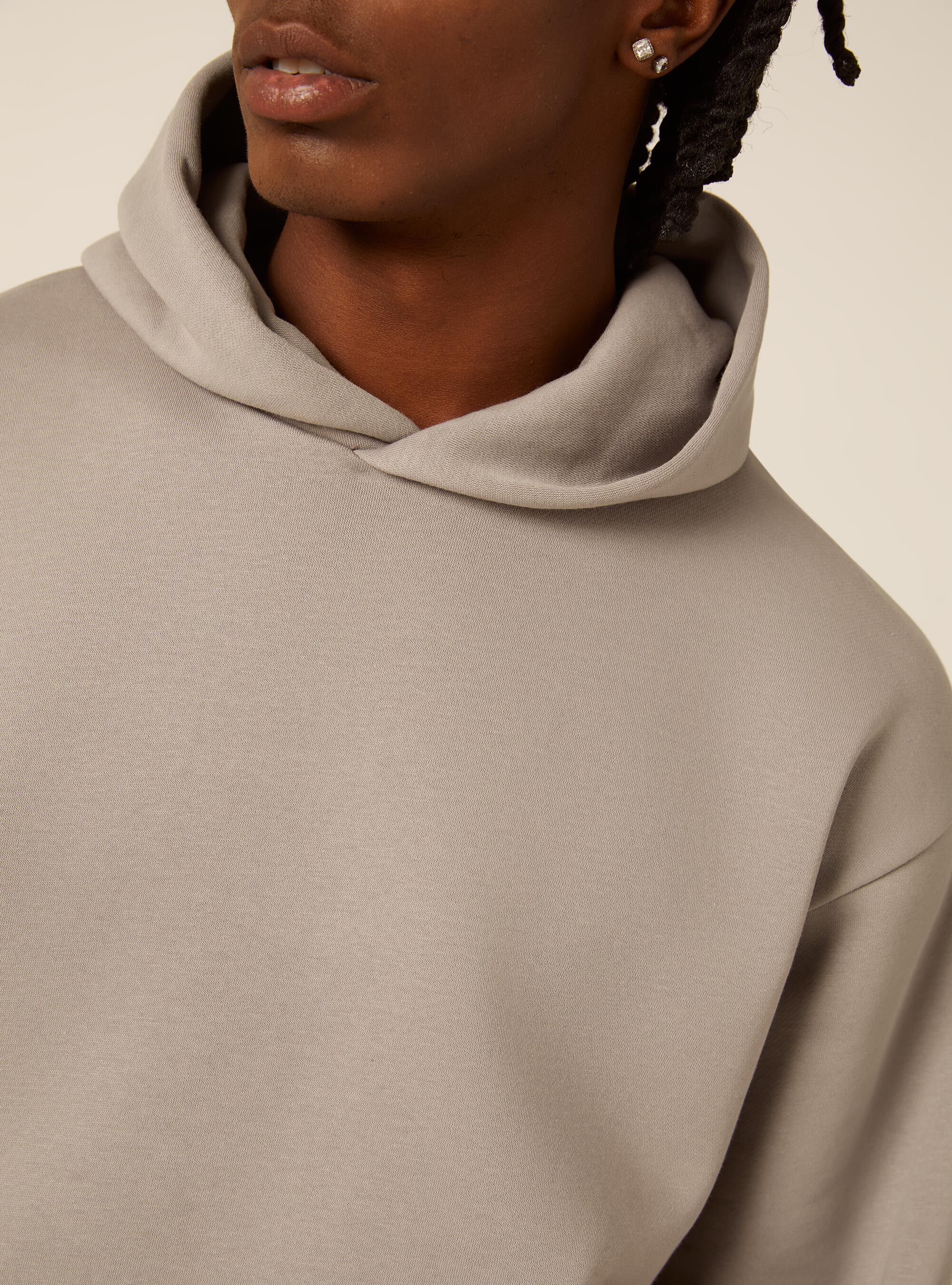 Sweat &agrave; capuche coupe boxy, GY2 GREY MEDIUM
