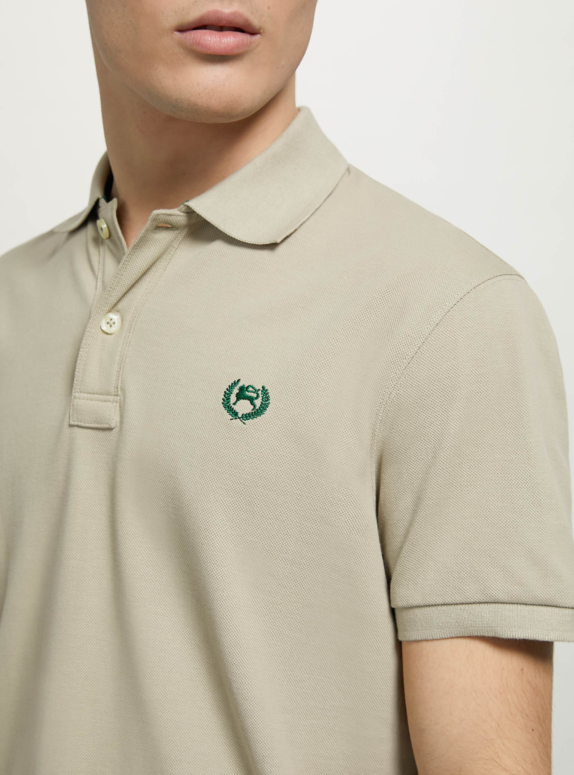 Cotton piqu polo shirt with embroidery Alcott Men s Polo