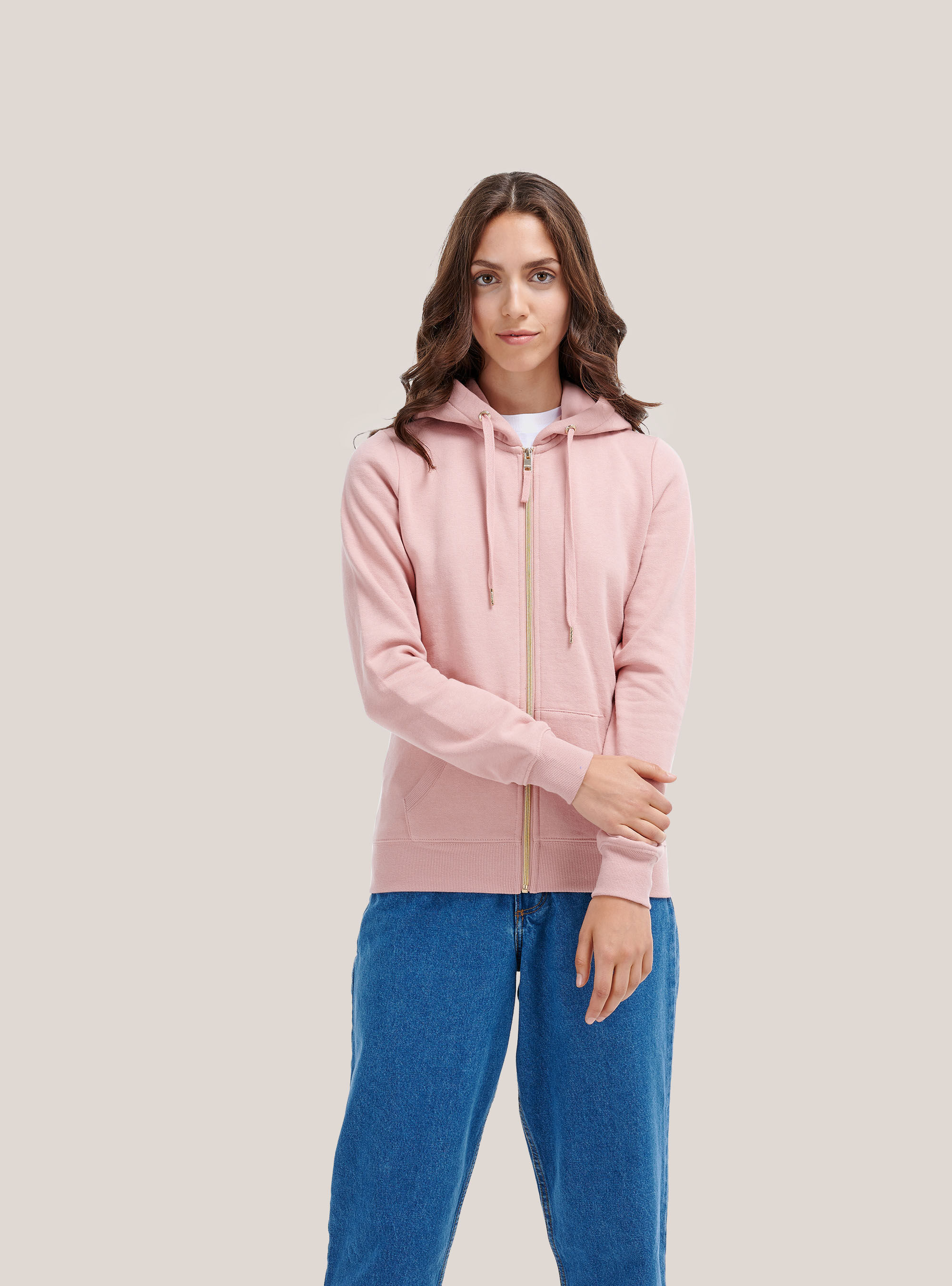 Sudadera basica cremallera clearance