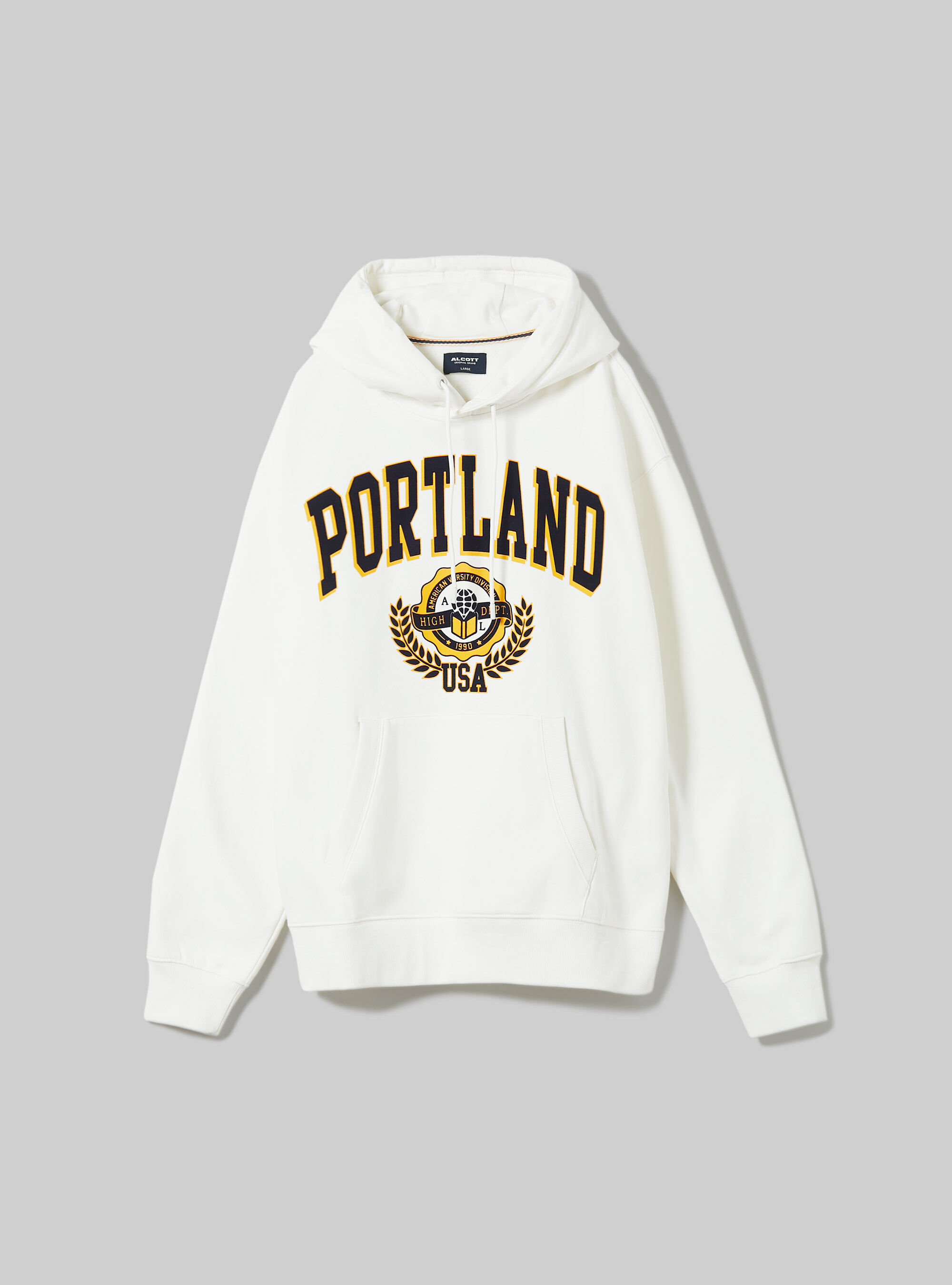 College Print Hoodie