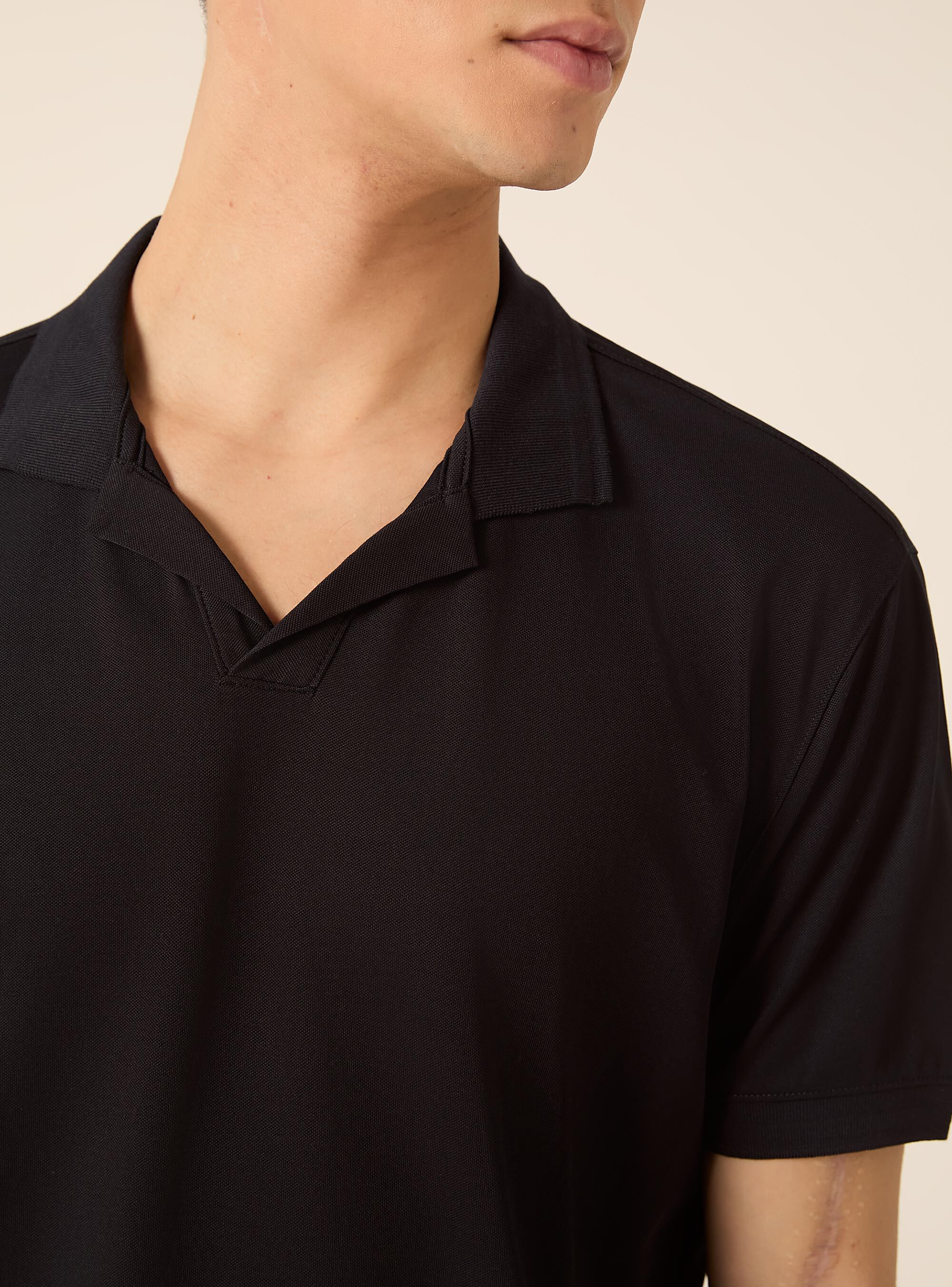 Polo AIRes en piqu&eacute; el&aacute;stico, NA1 NAVY DARK