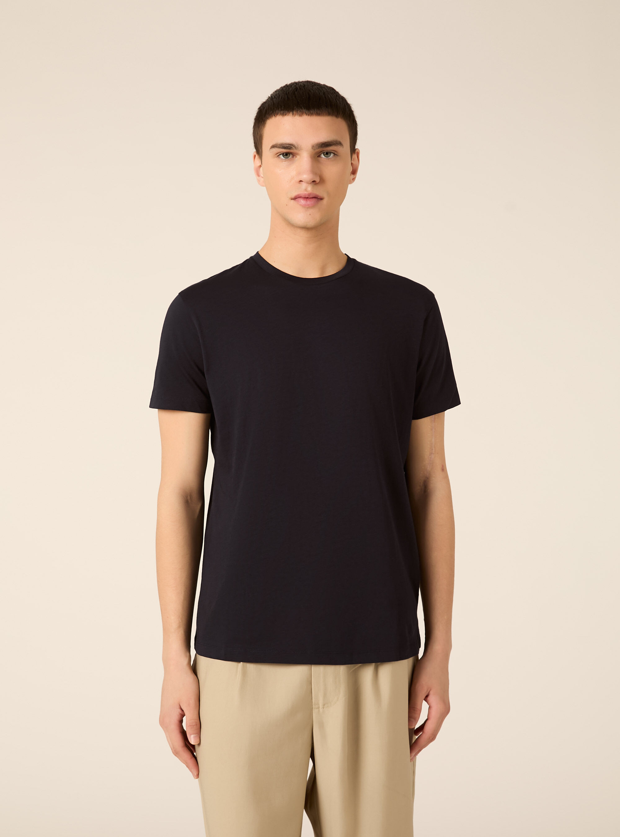 T-shirt basica in cotone supima