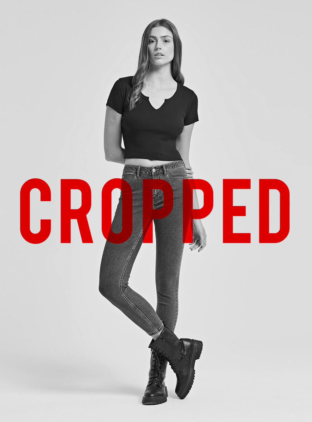 Cropped Fit Jeans skinny fit cropped