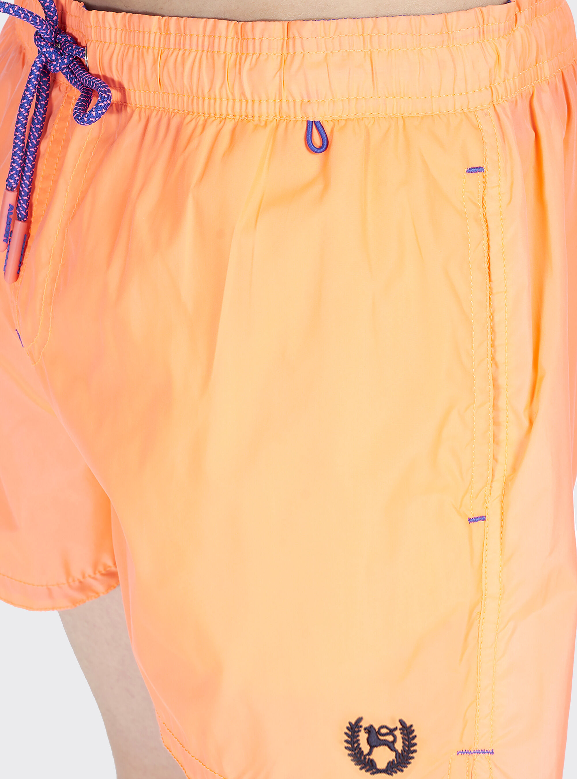 Costume con logo ricamato e cordino a contrasto, C3370 ORANGE