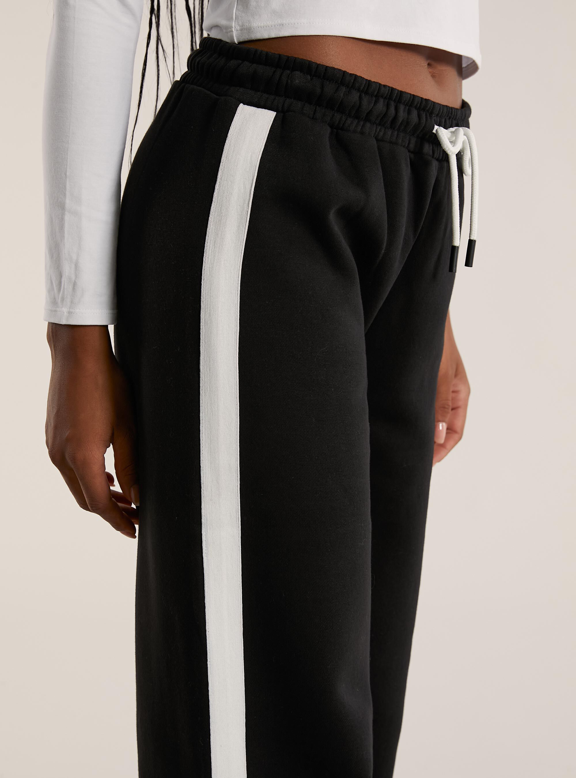 Pantalon large avec bande laterale Alcott Pantalons Donna