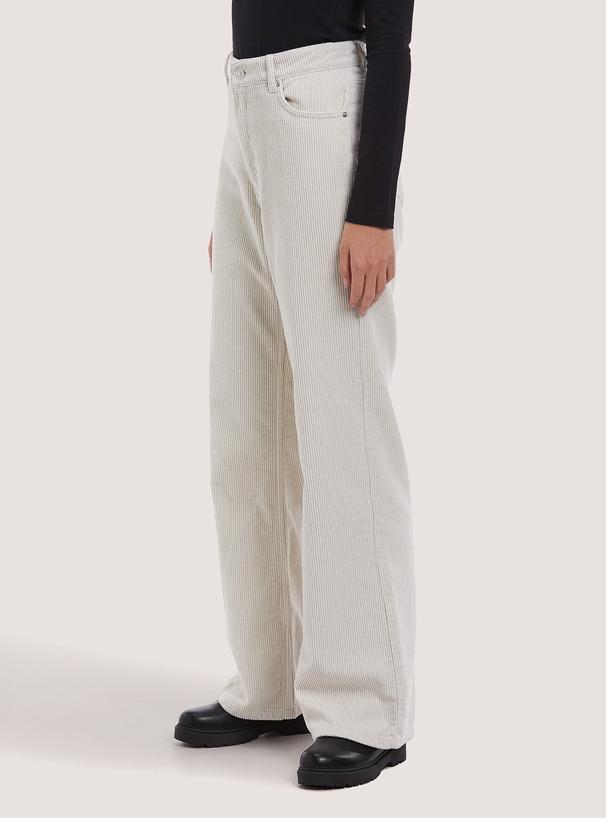 Womens off white corduroy pants online