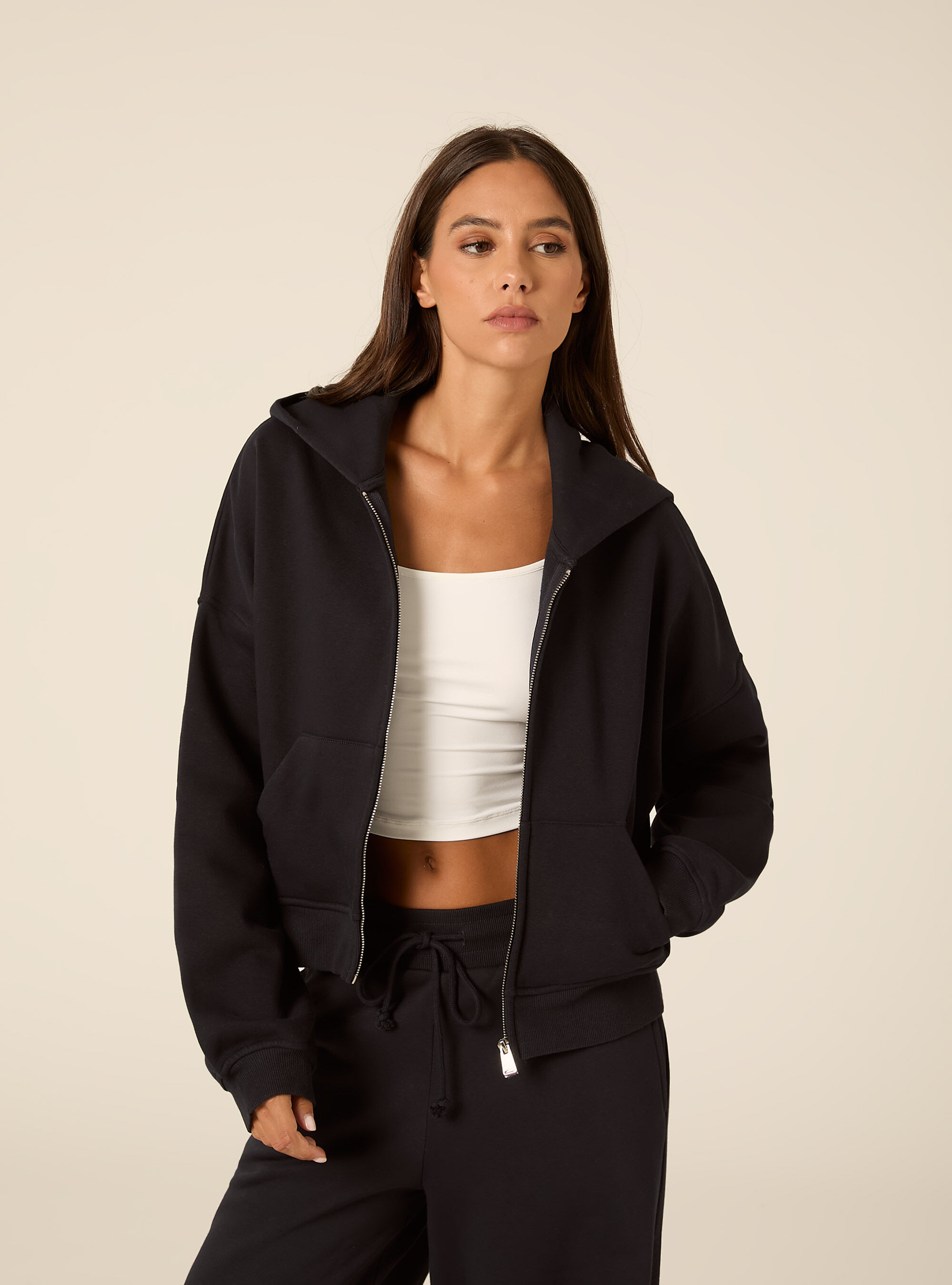 Cardigan cappuccio oversize
