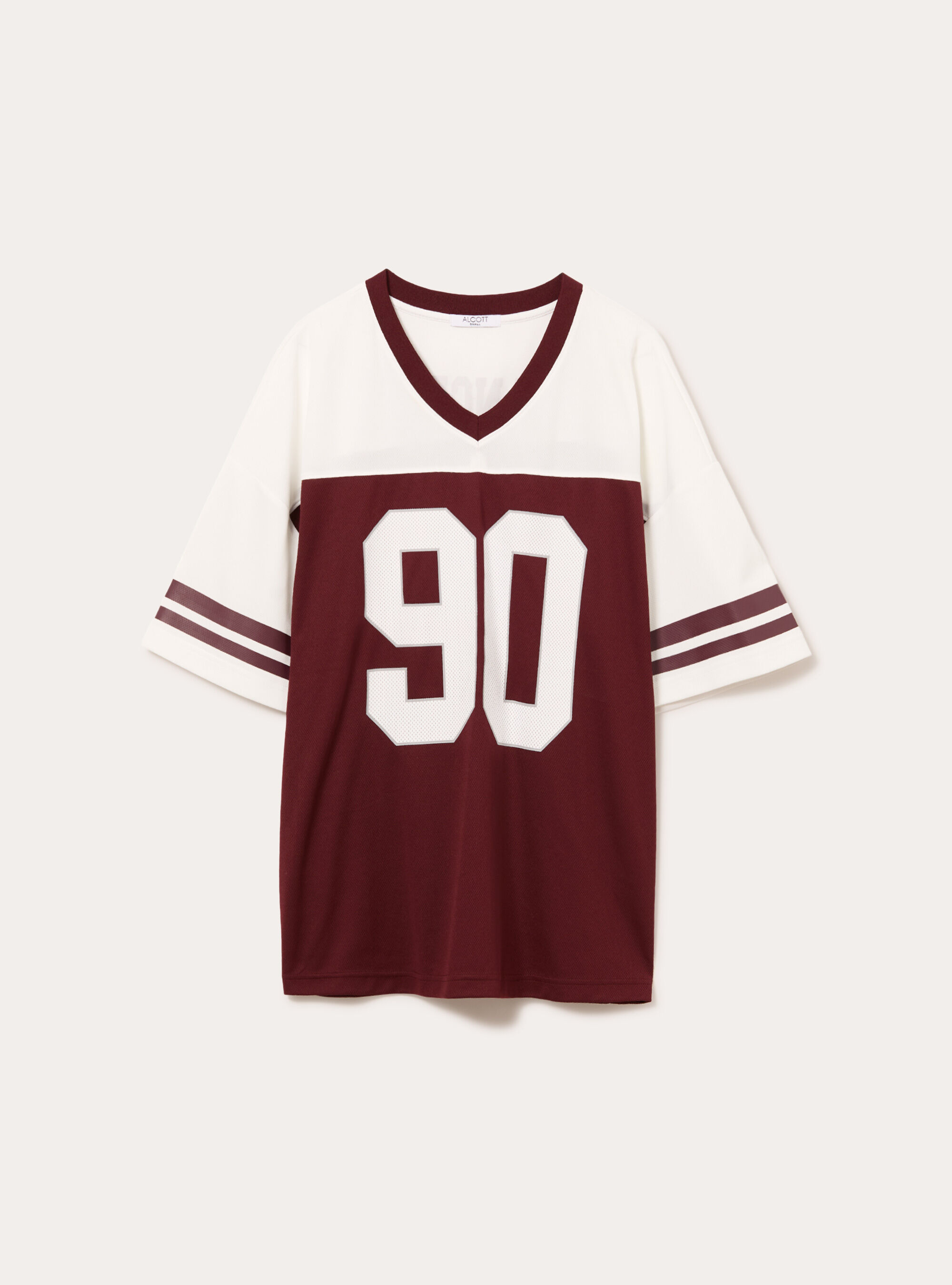 Maglietta oversize con grafica, BO2 BORDEAUX MEDIUM