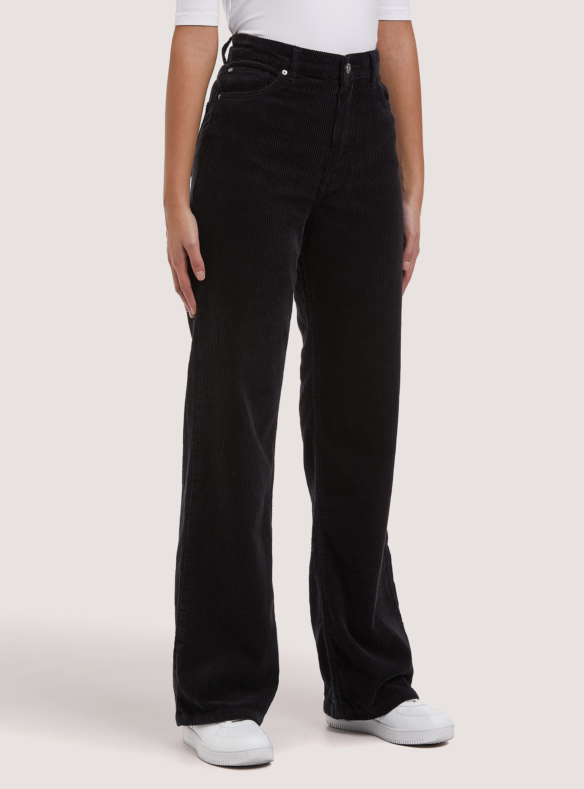 Ribcage wide top leg corduroy pants