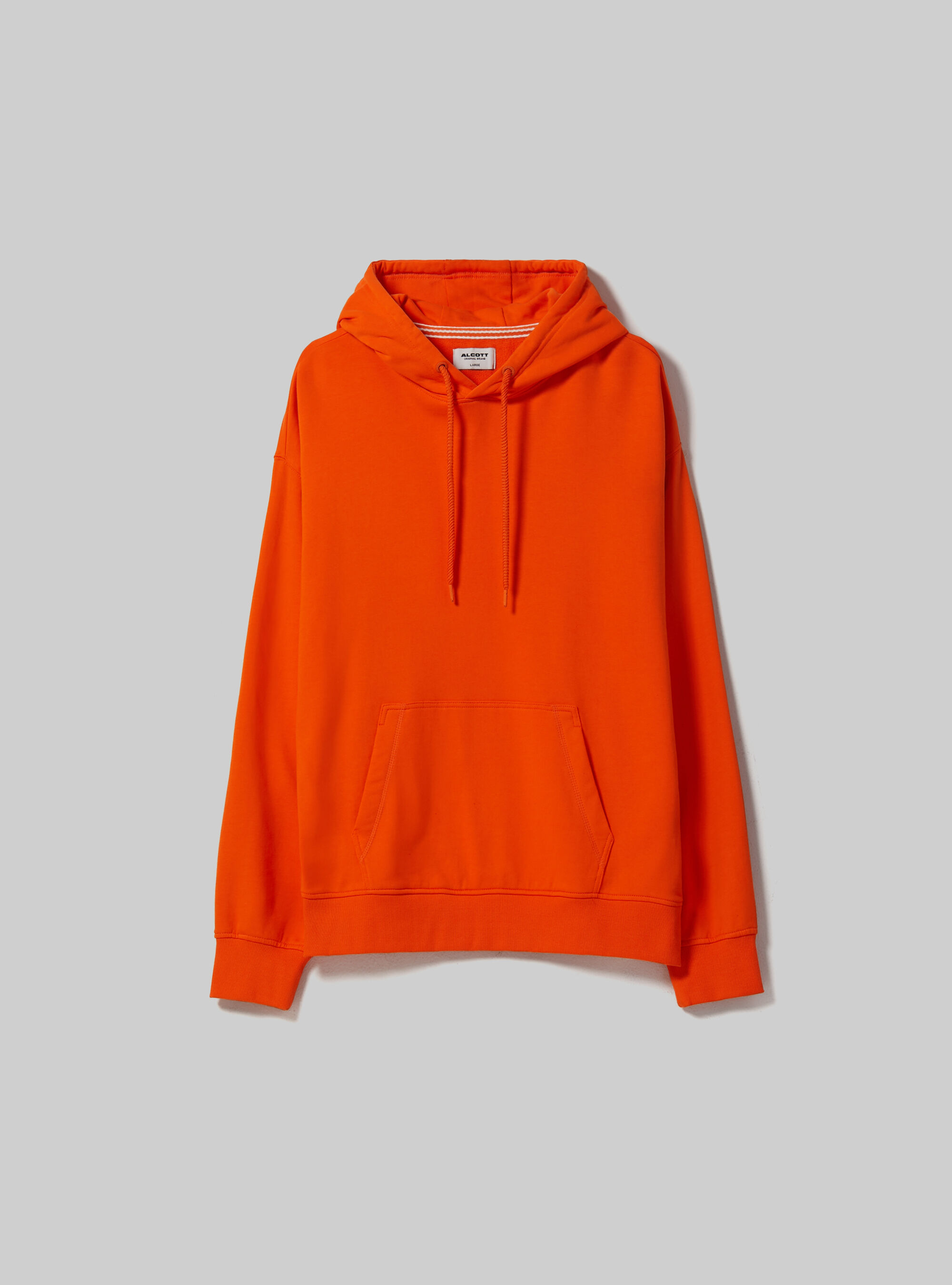 Sweatshirt with hood and pouch pocket, OR1 ORANGE DARK