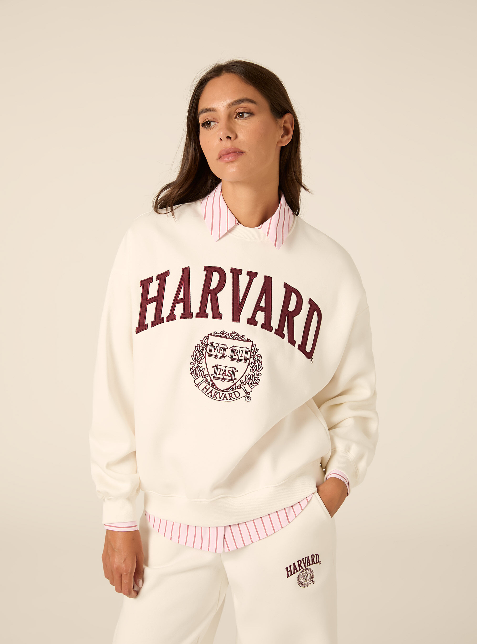 Felpa girocollo harvard