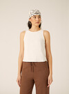 Débardeur Basique en Mélange de Lin, WH2 WHITE
