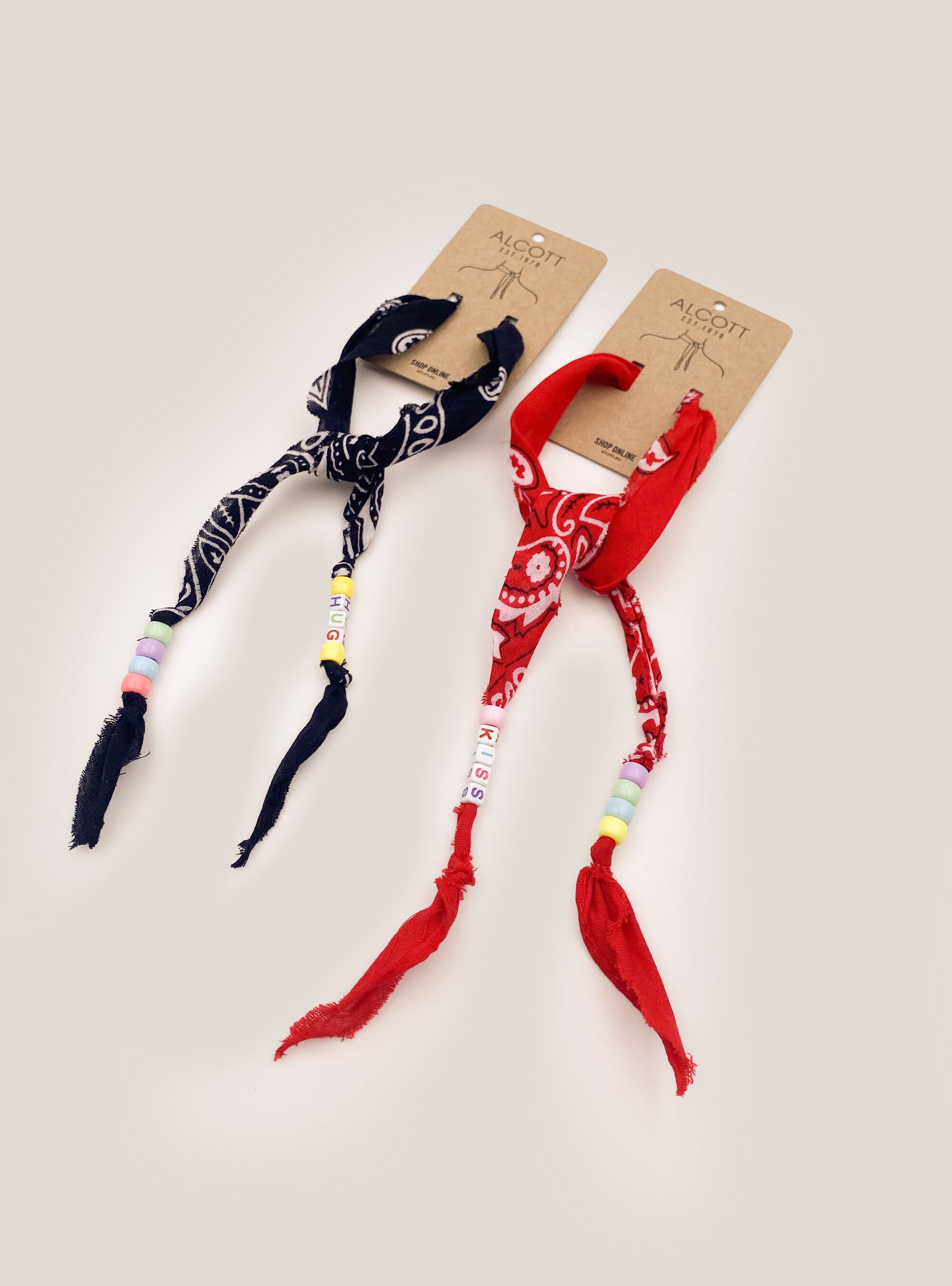 Paisley print collar, RED