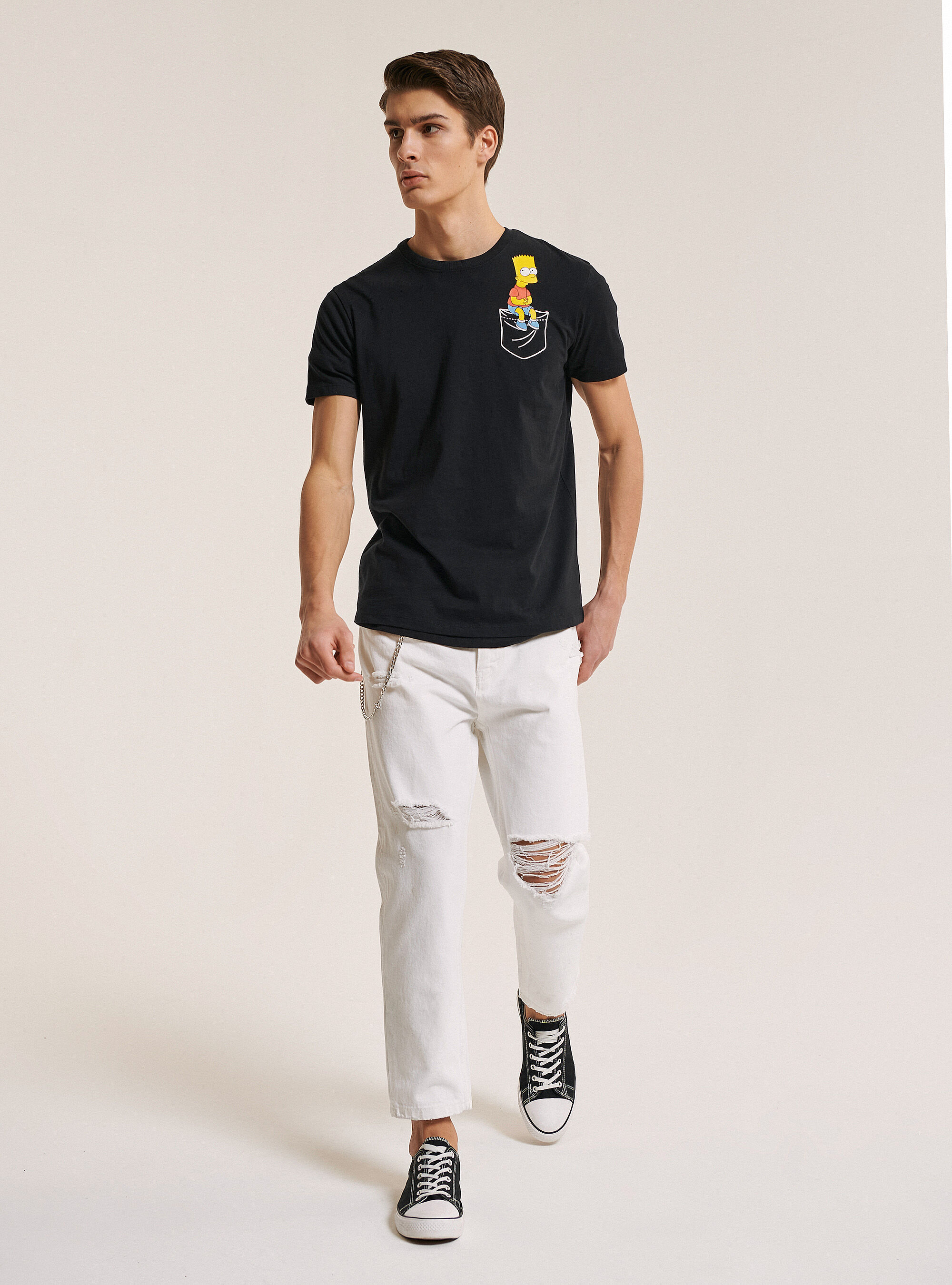 Maglietta The Simpson x Alcott, NERO
