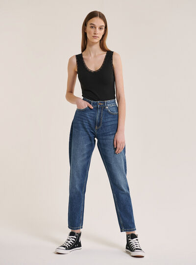 Jeans Alcott mom cropped fit