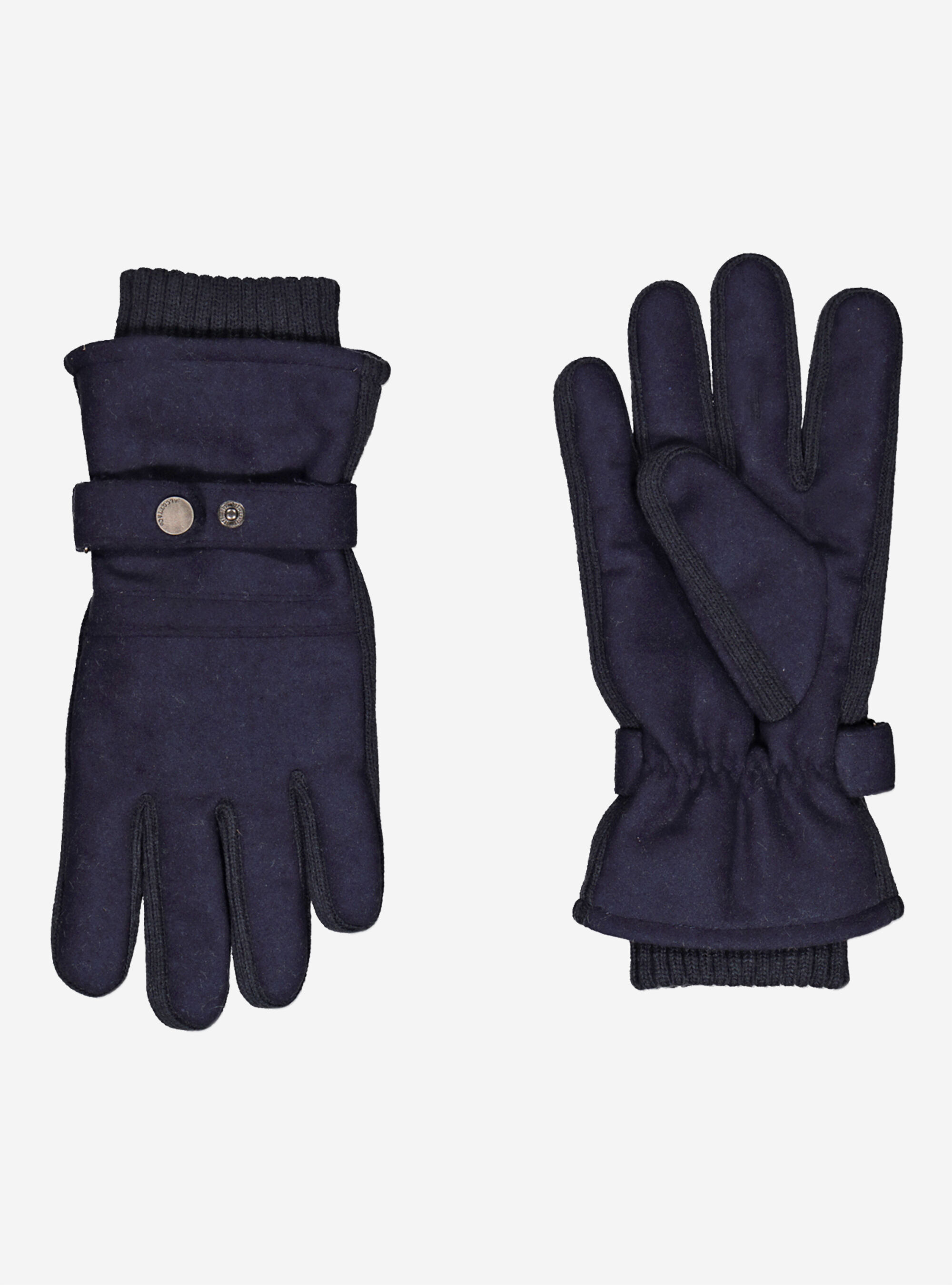 Guanti in misto lana, BLU MARINO