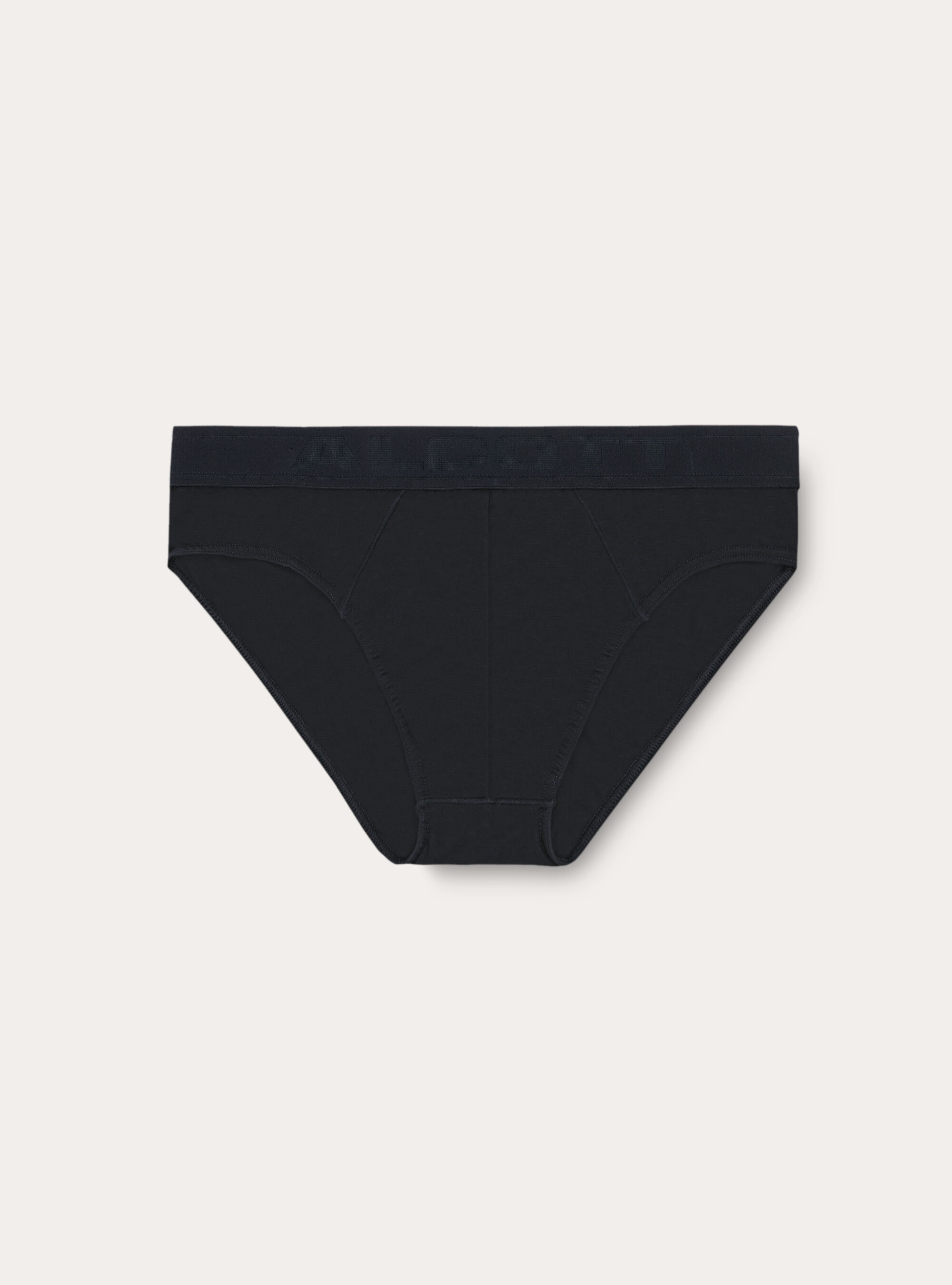 Briefs with jacquard logo elastic waistband