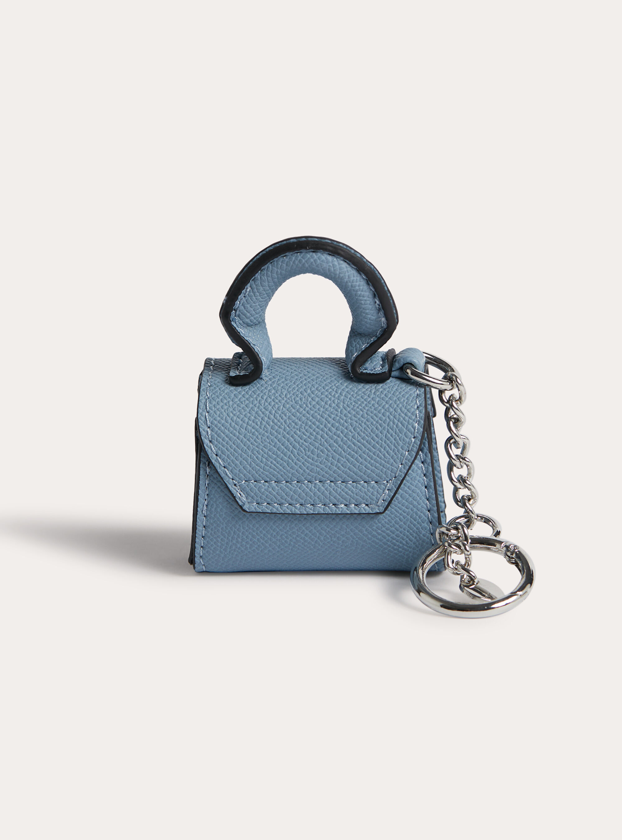 Keyring in the shape of a mini bag, AZ2 AZURE MEDIUM