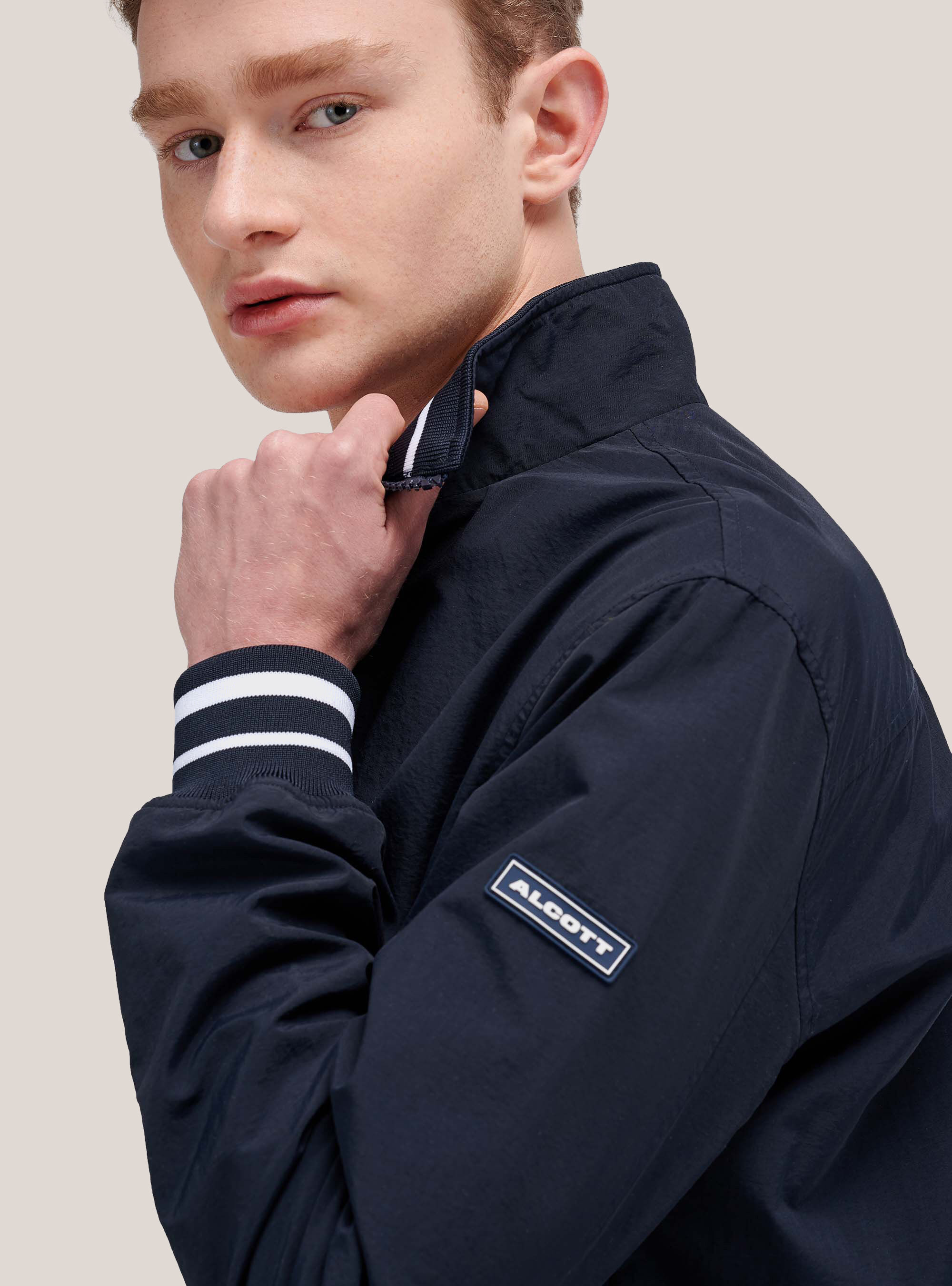 Light puffer jacket, BLUE NAVY