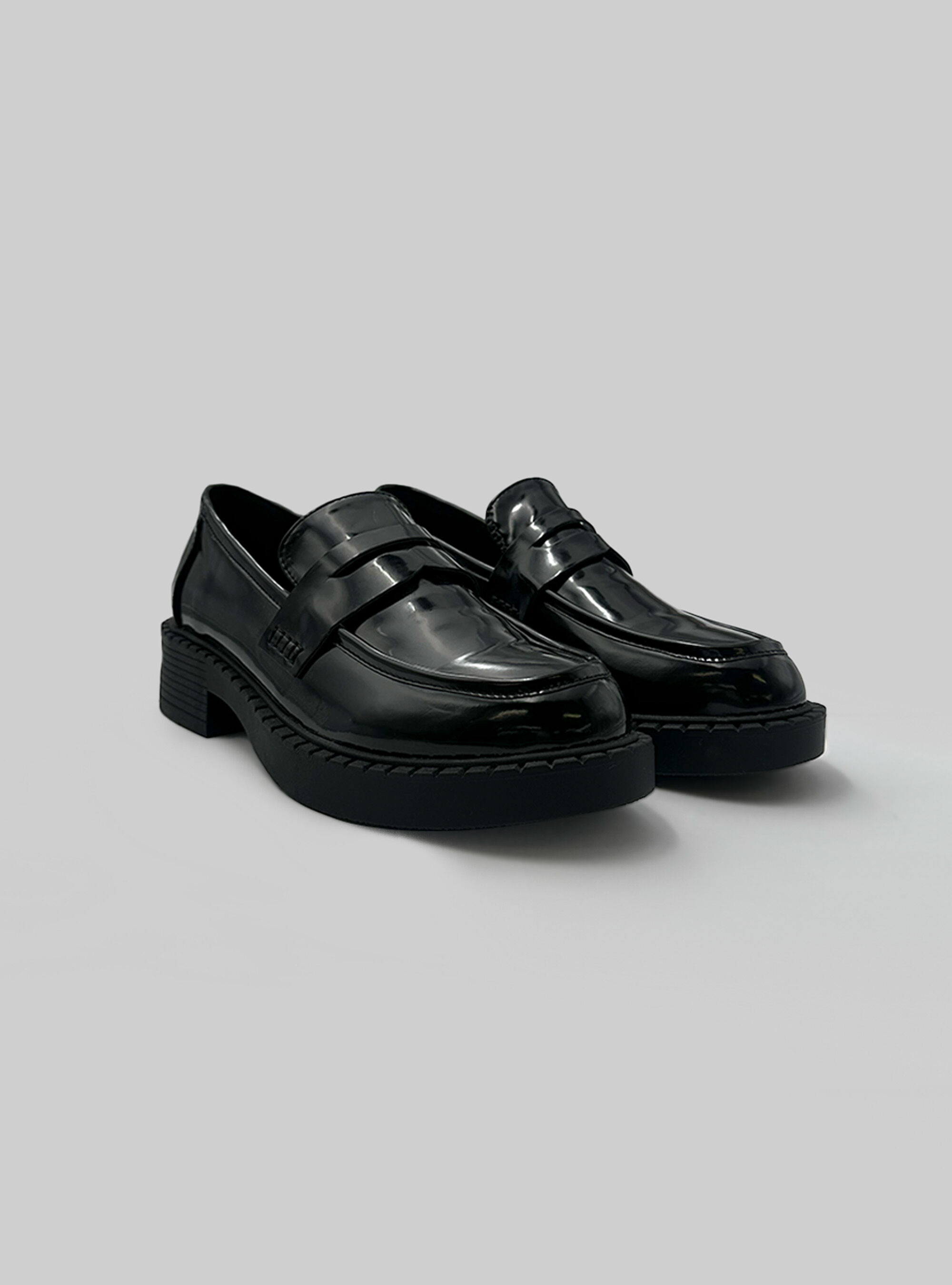 Thick soled loafers