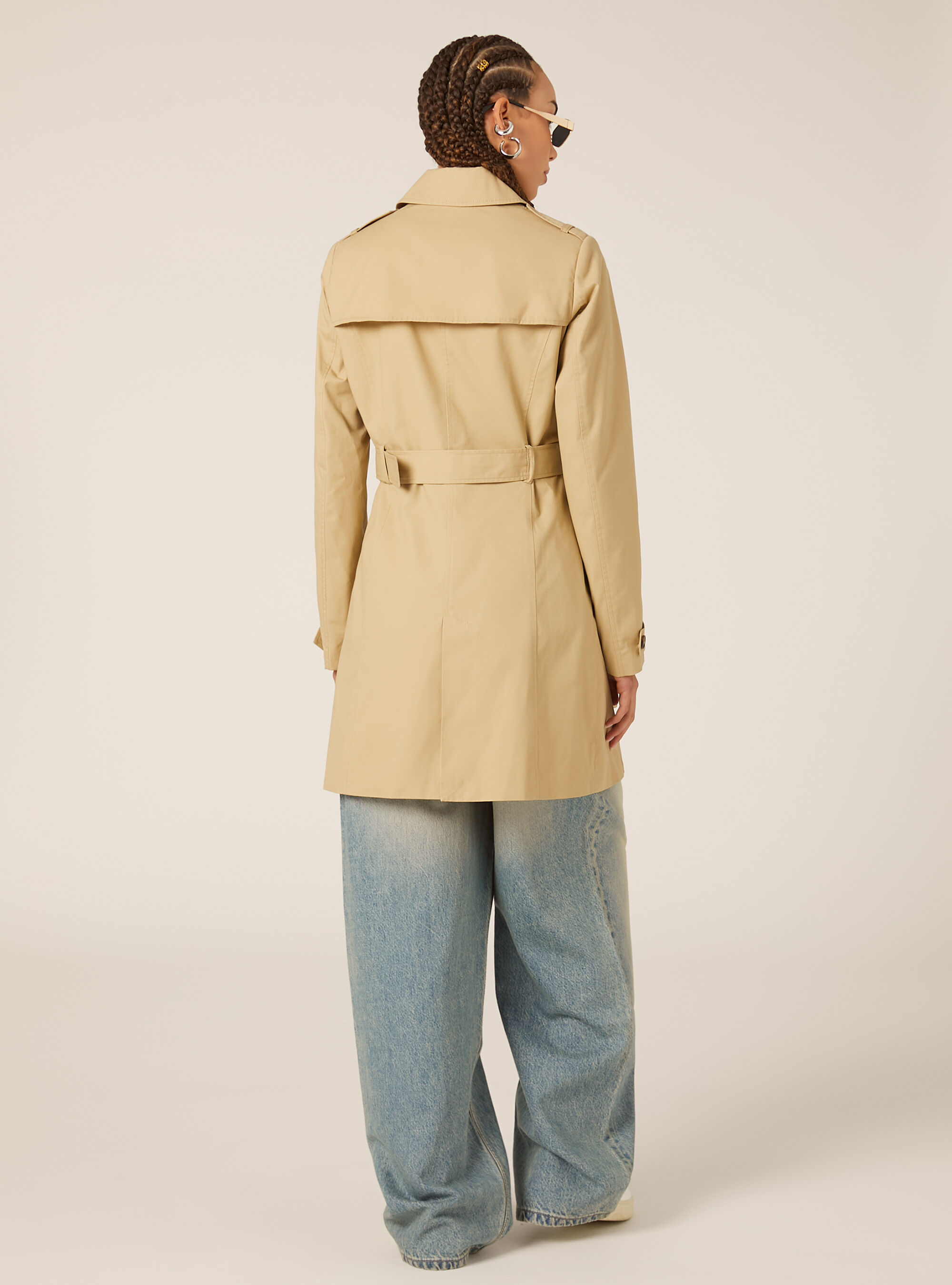 Trench con cintura, BG1 BEIGE DARK