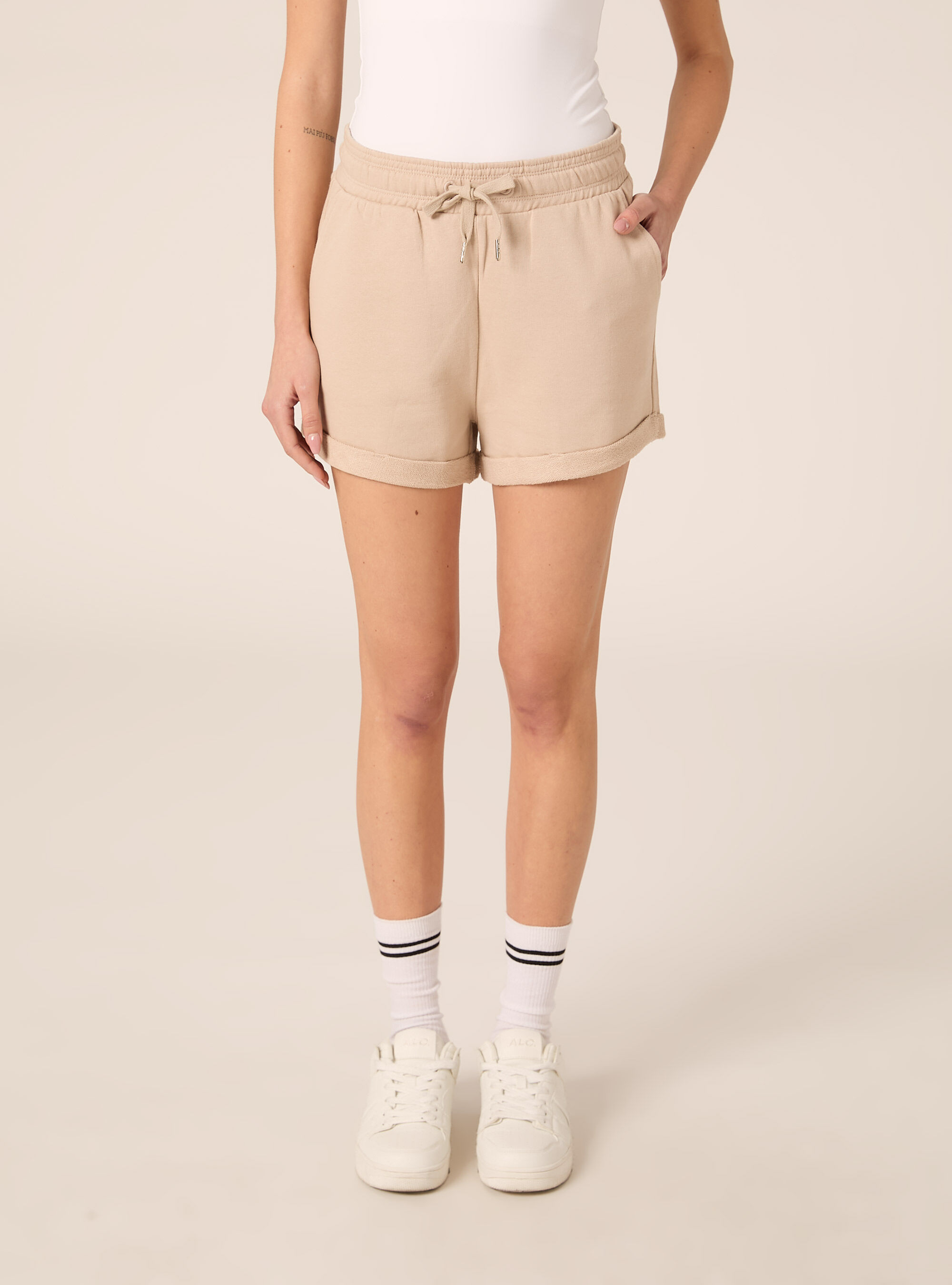 Shorts basic in felpa