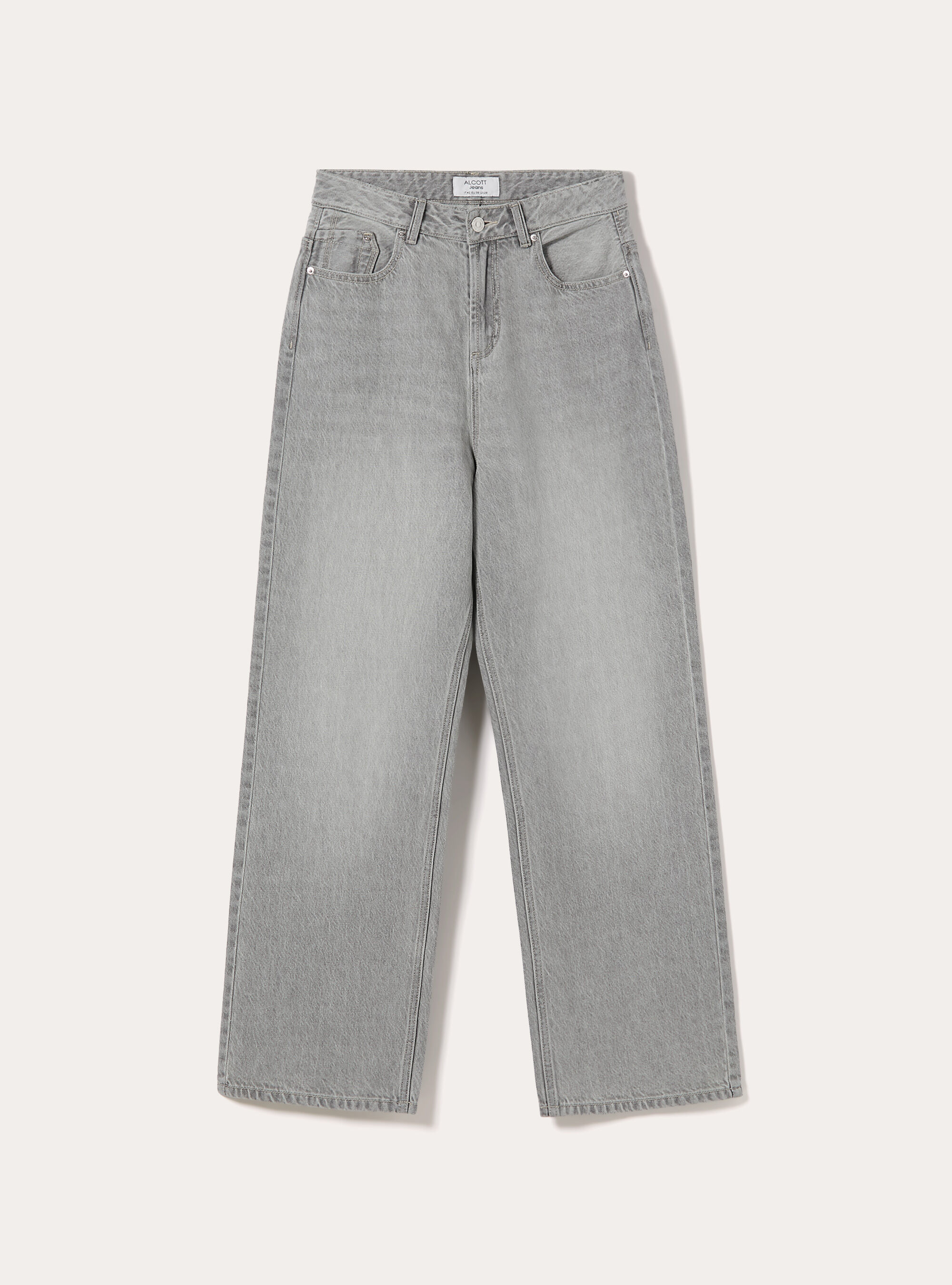 Jeans low wide, D00G GREY