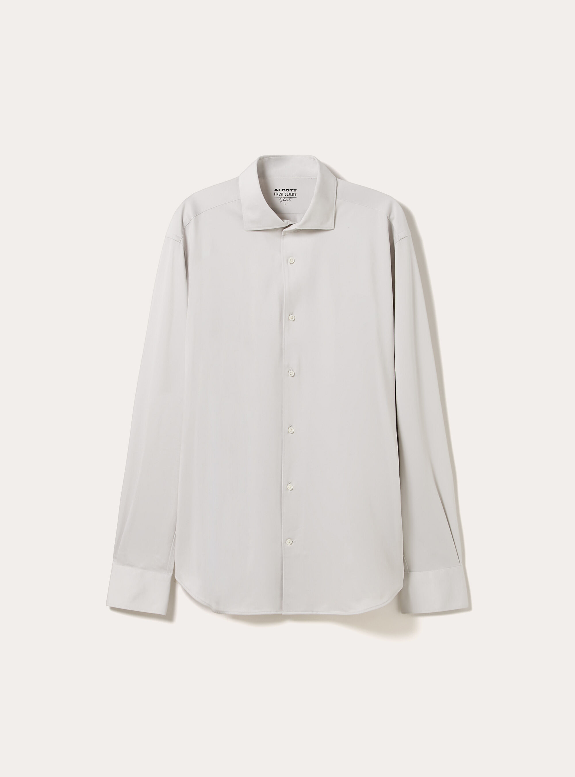 Camicia in jersey in misto cotone, MBG3 BEIGE MEL LIGHT