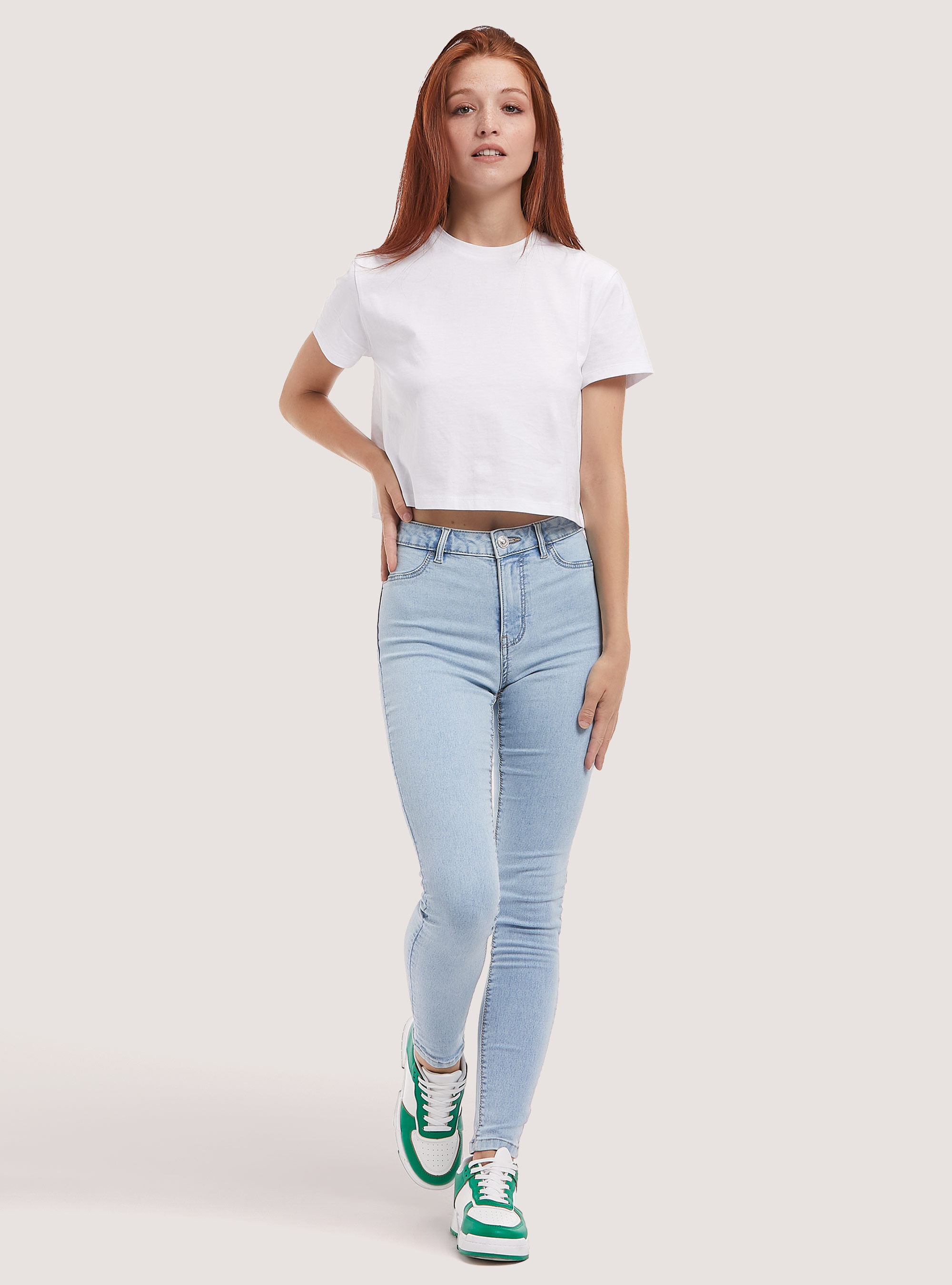 Bleach jamie jeans top
