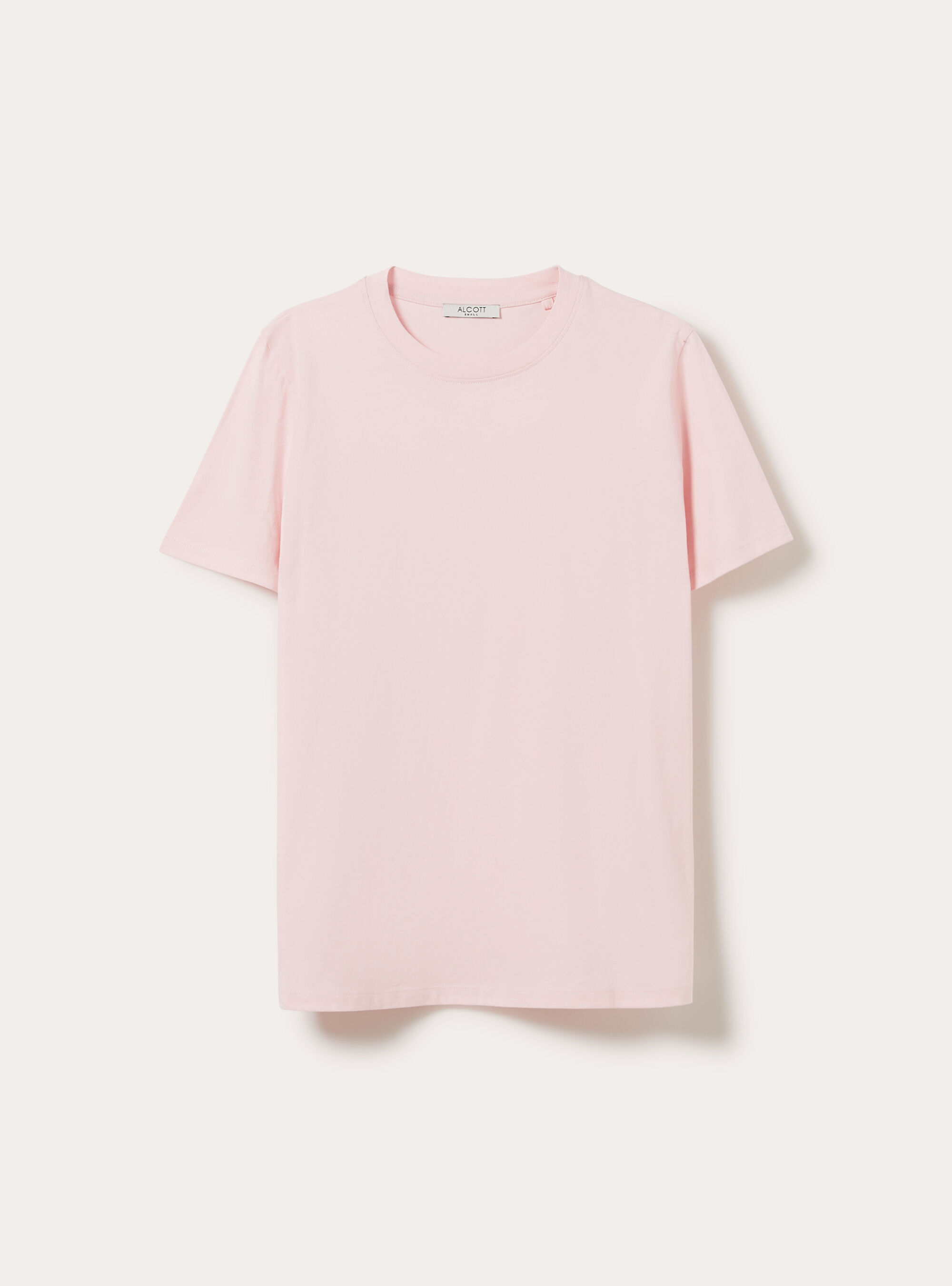 Cotton crew neck T-shirt, PK3 PINK LIGHT