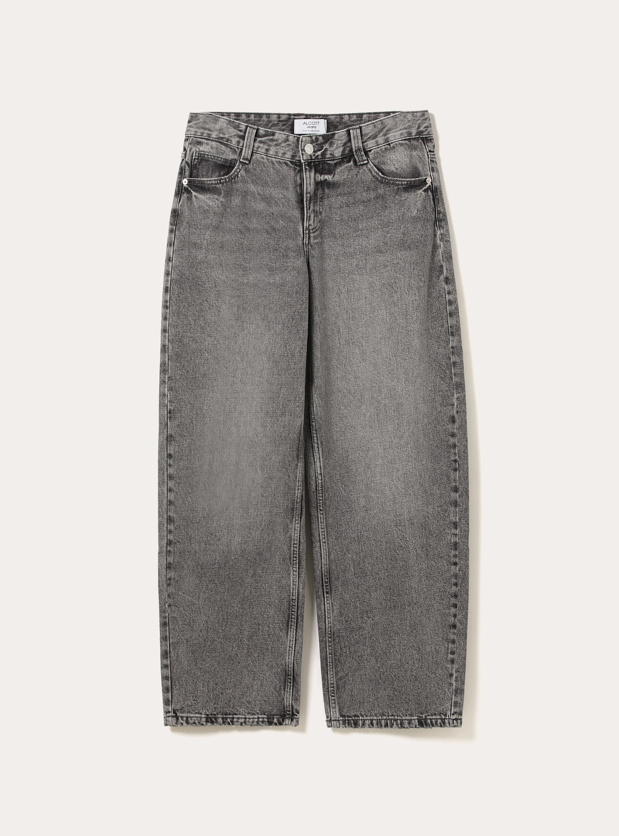 Jeans baggy barrel, D00G GREY