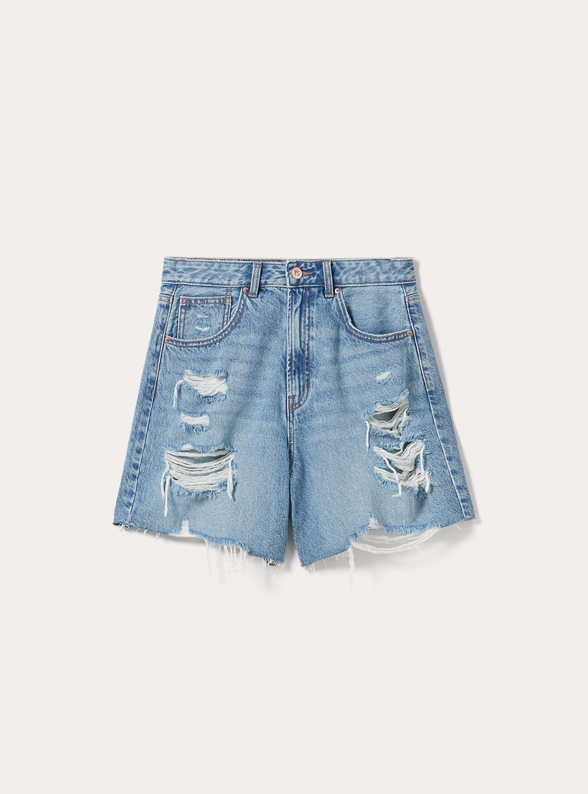 Regular Fit Bermuda Shorts, D003 MEDIUM BLUE