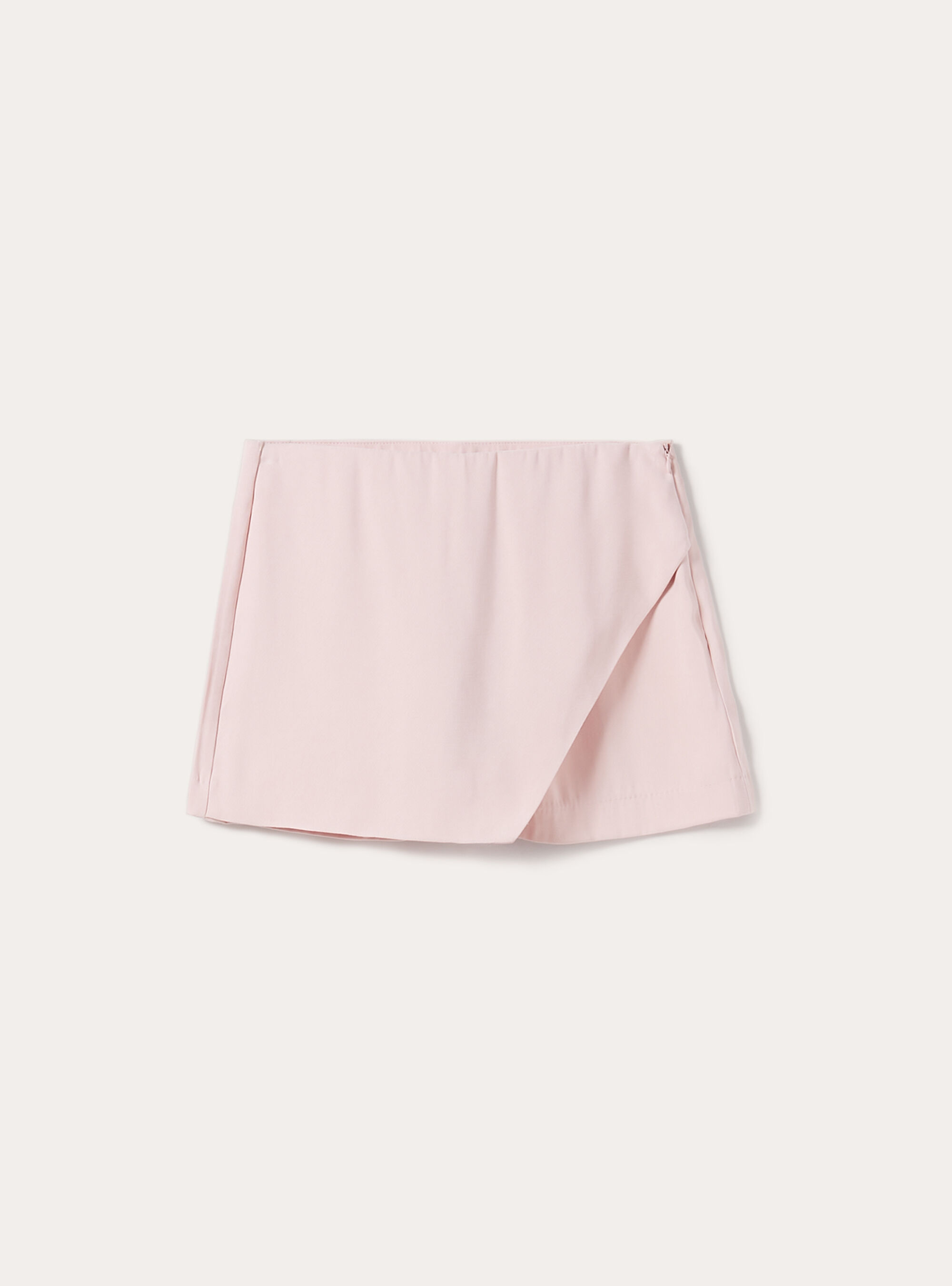 Soft-Touch-Skort mit asymmetrischem Schnitt, PK1 PINK DARK